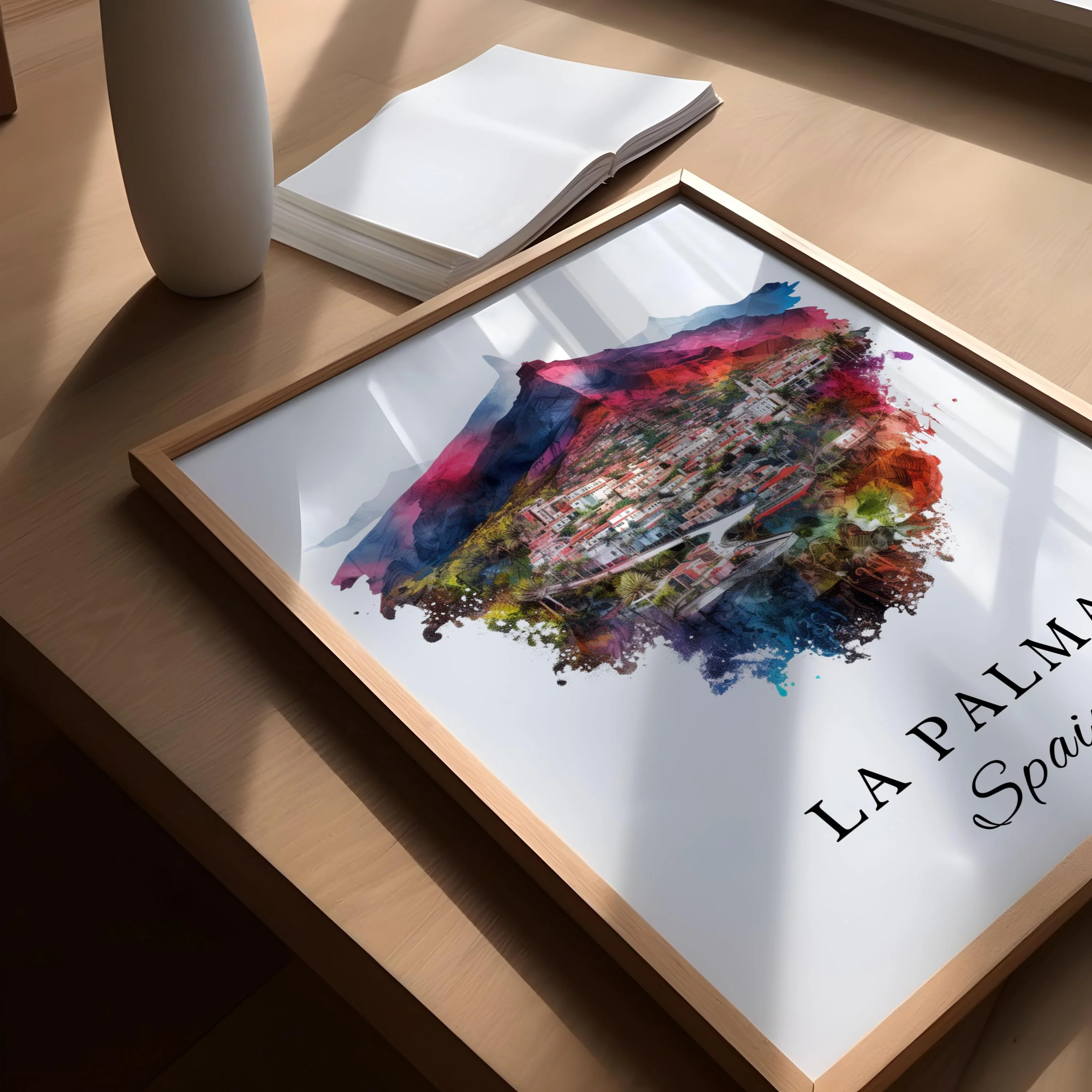 La Palma, Spain – Watercolor Art Print - Image 3