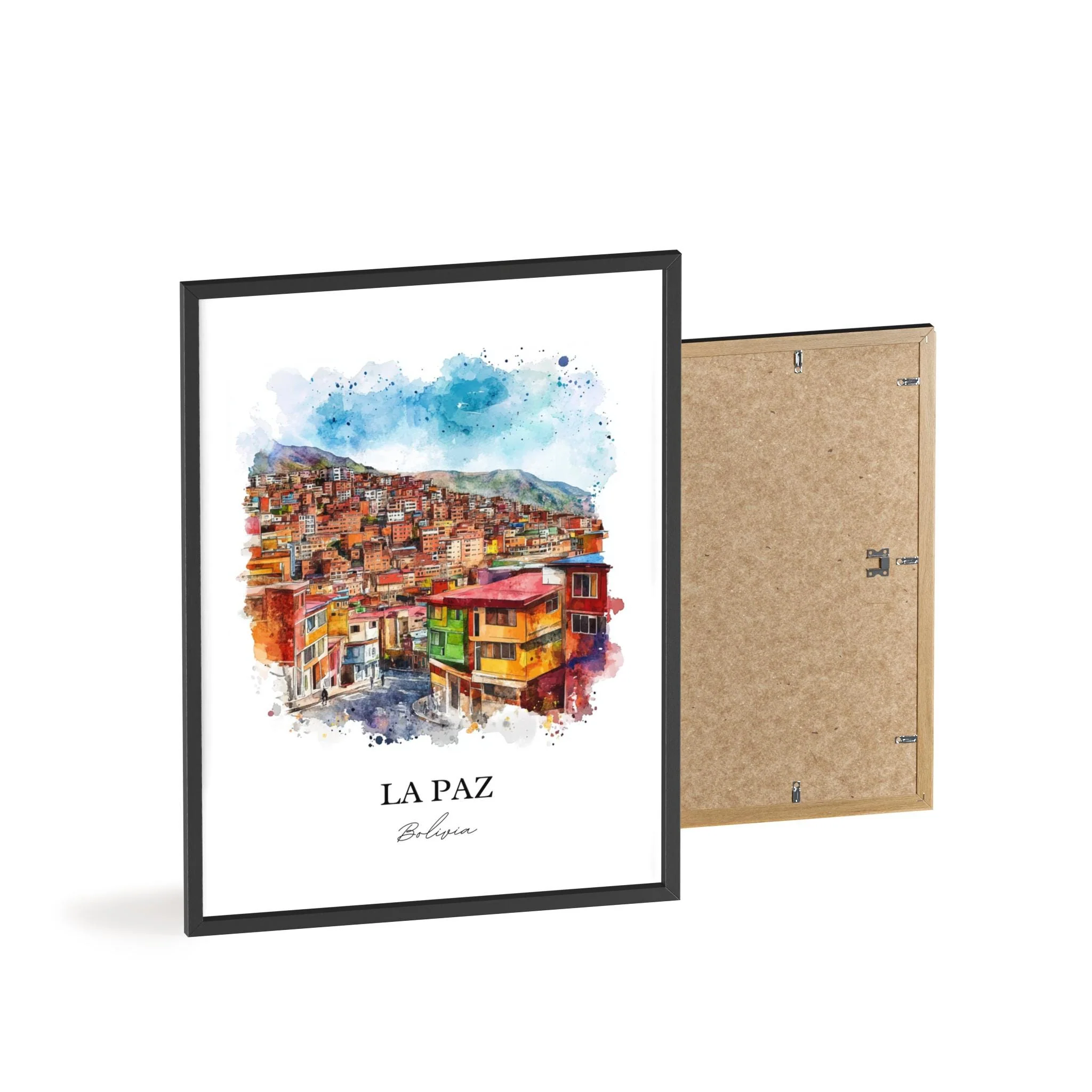 La Paz, Bolivia – Watercolor Art Print - Image 8