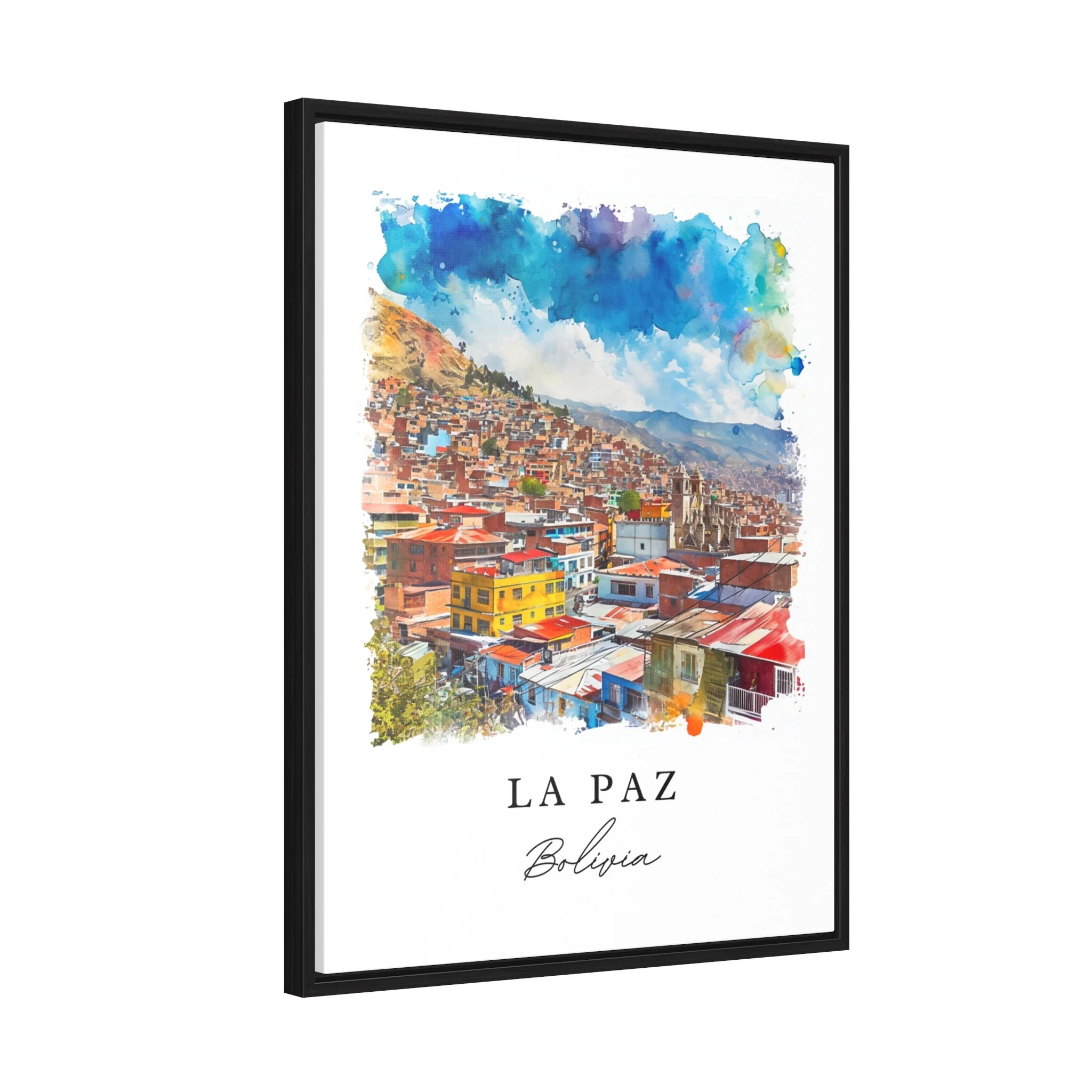 La Paz, Bolivia – Watercolor Art Print - Image 7