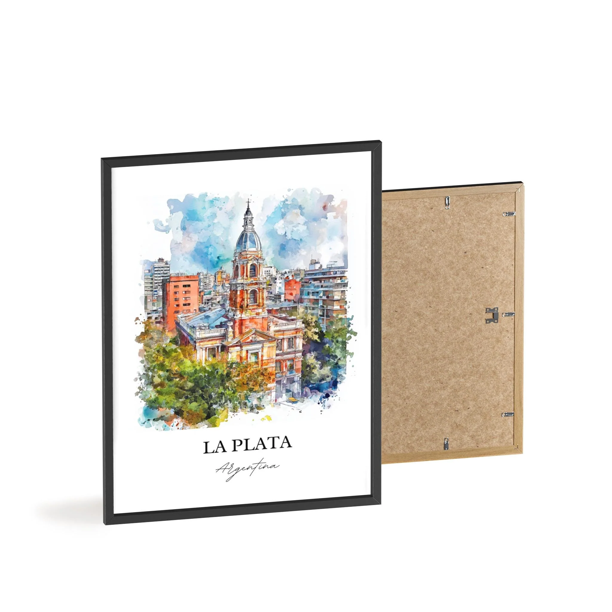 La Plata, Argentina – Watercolor Art Print - Image 8
