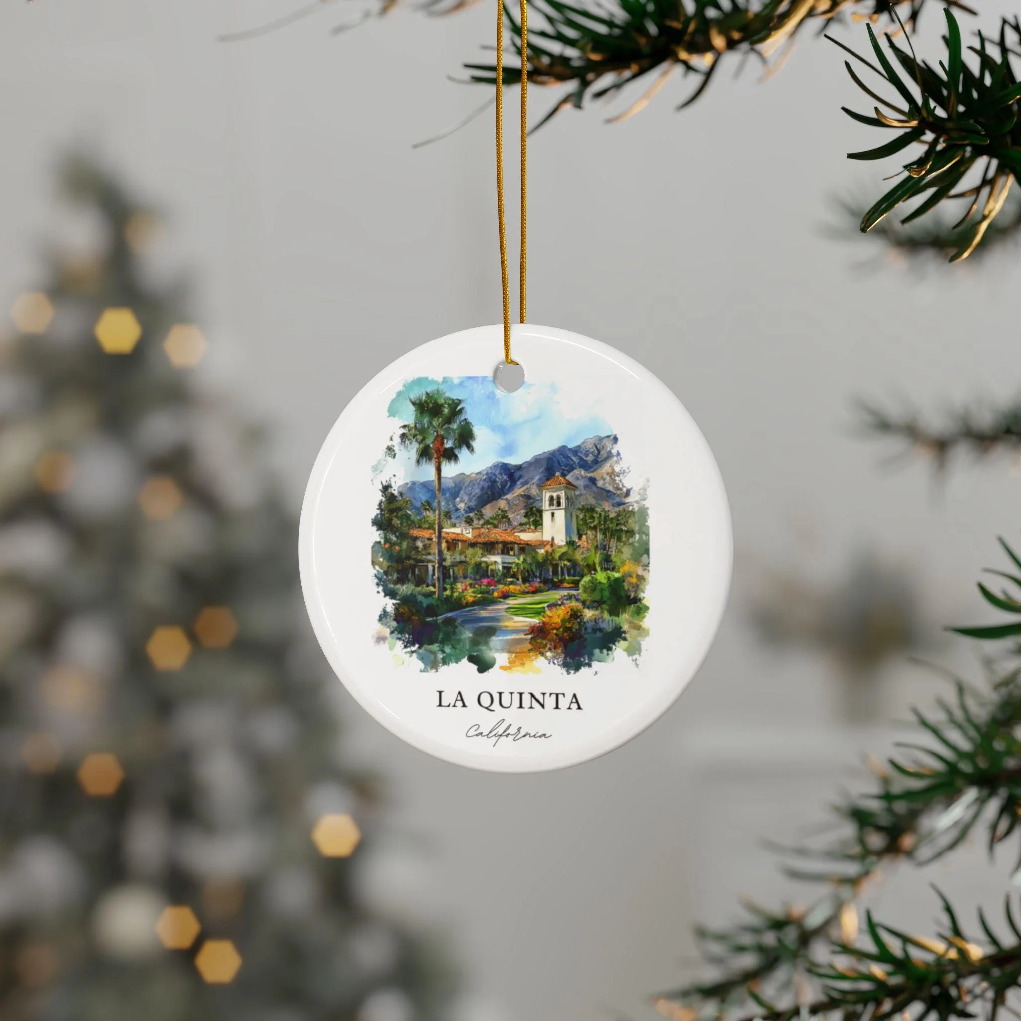 La Quinta CA Ornament: Unique La Quinta Souvenir, La Quinta Xmas Decor, and Authentic California Gift - Image 3