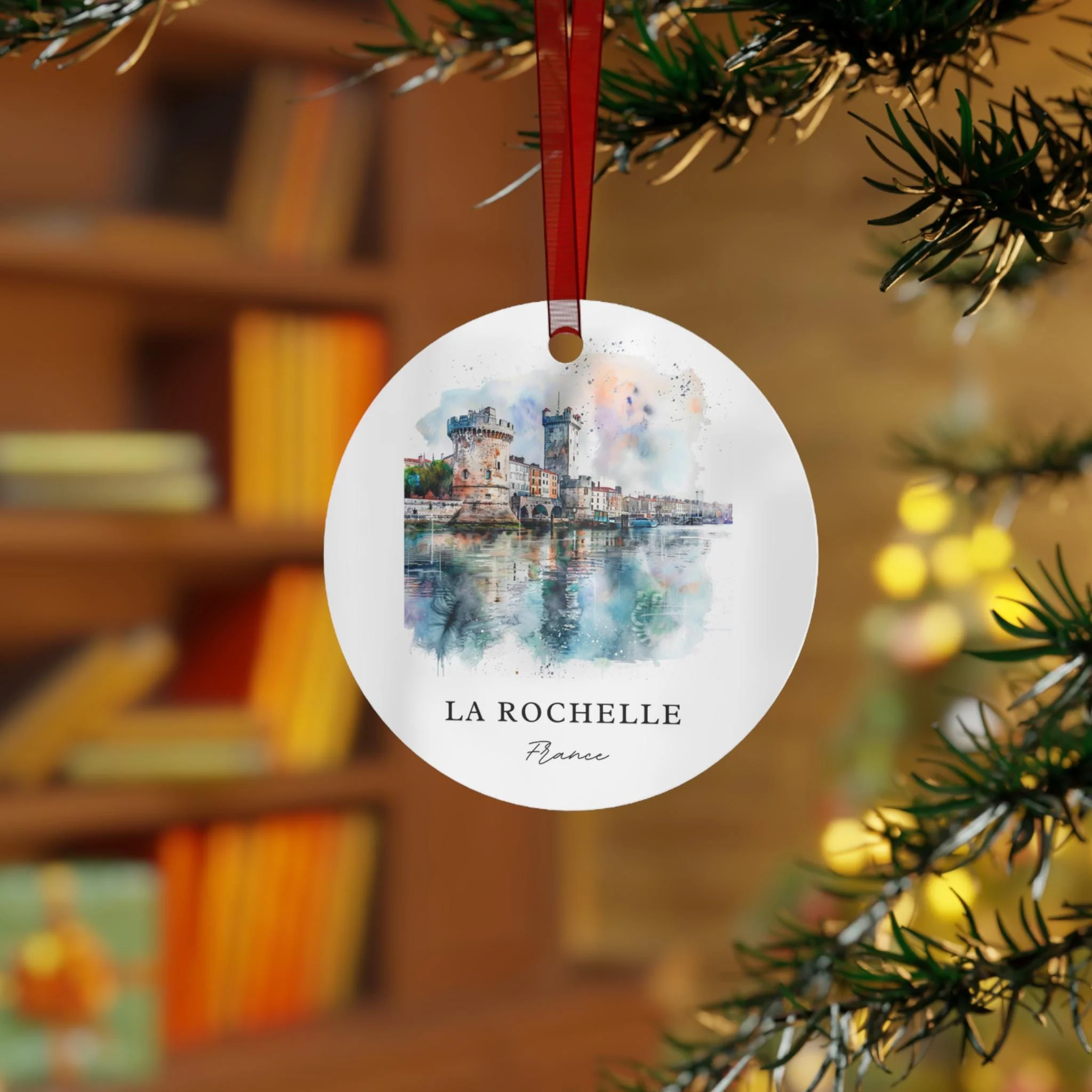 La Rochelle France Ornament: Unique La Rochelle Souvenir, La Rochelle FR Xmas Decor, and Authentic Charente Gift (1pc, 3pcs, 5pcs, 10pcs) - Image 3