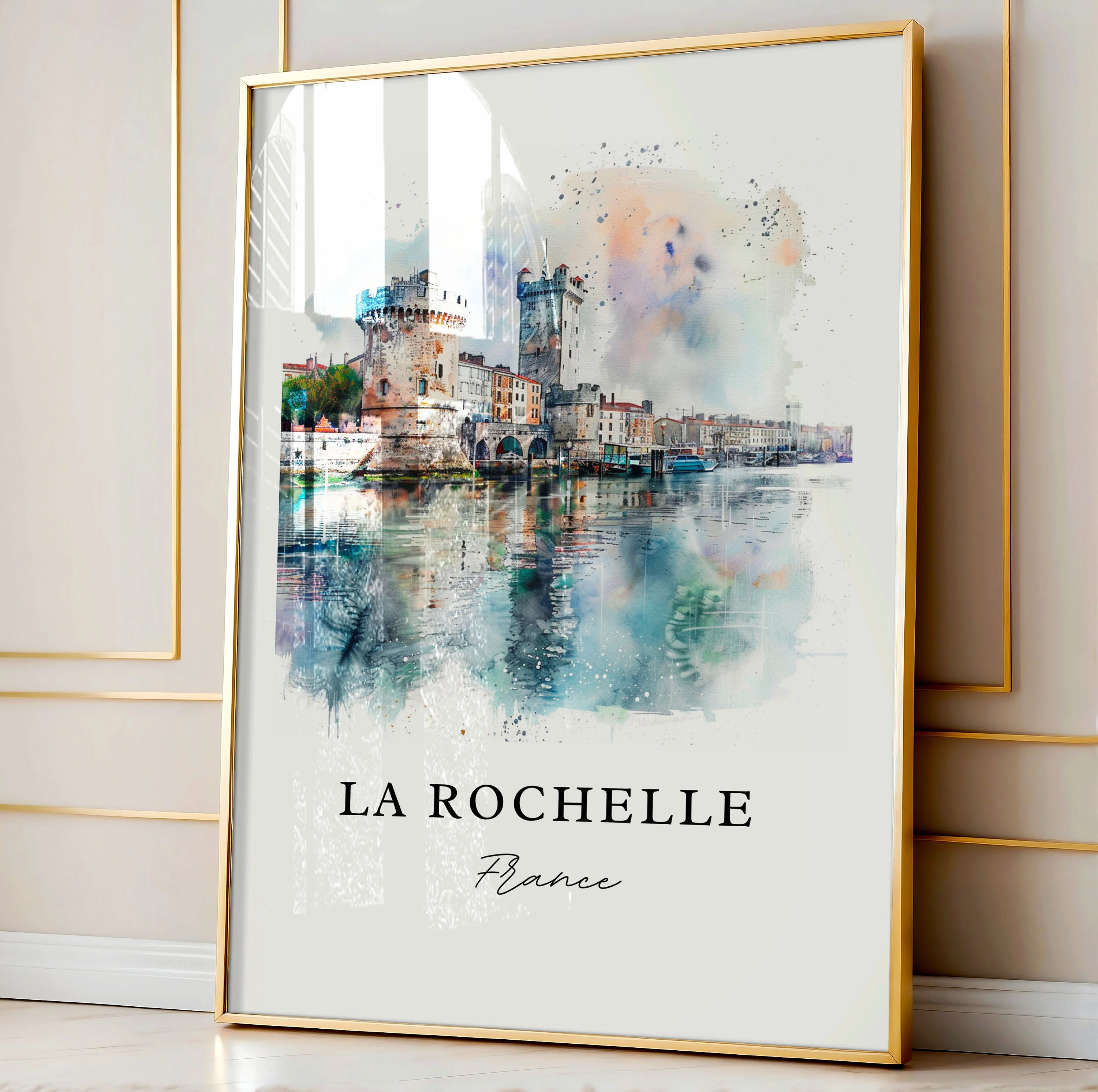 La Rochelle, France – Watercolor Art Print - Image 4