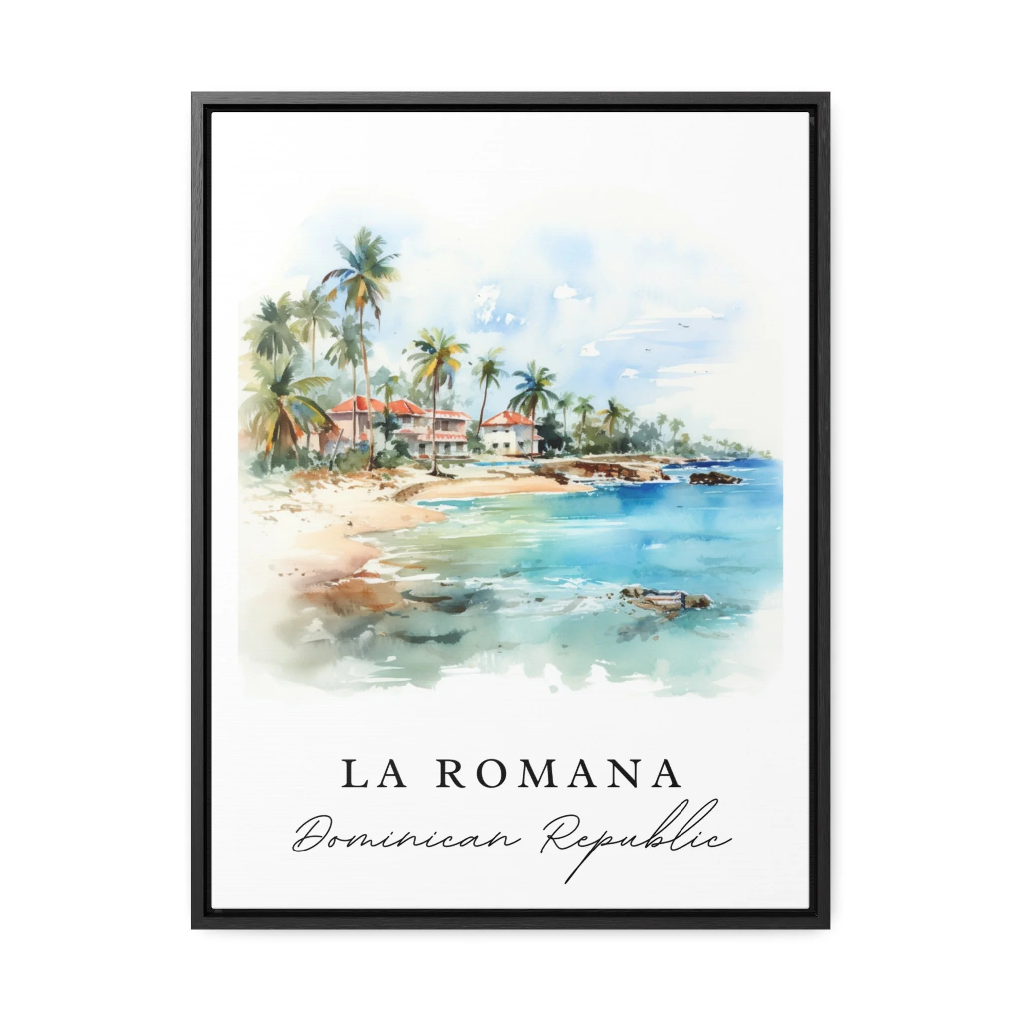 La Romana, Dominican Republic – Watercolor Art Print - Image 2