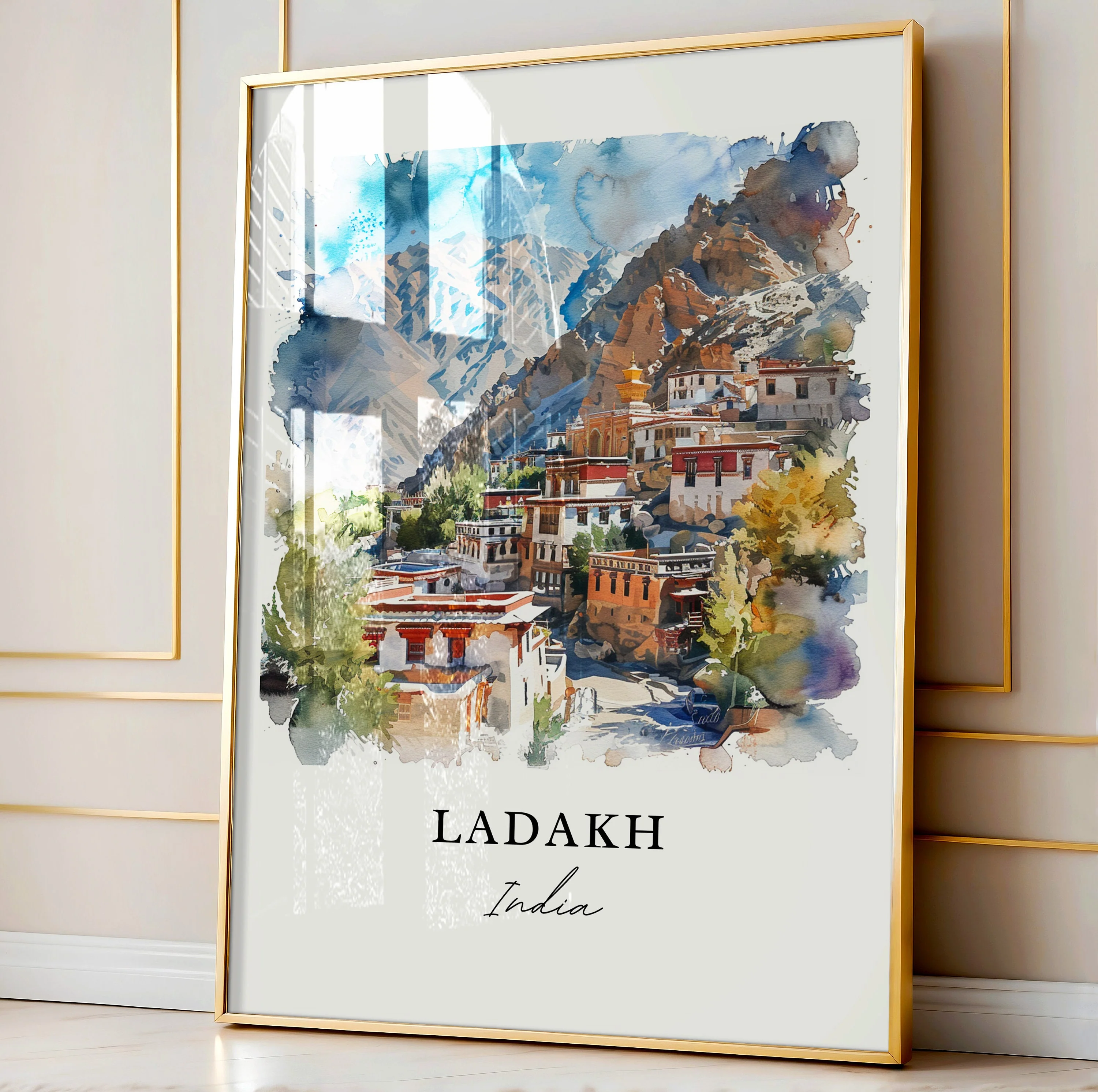 Ladakh, India – Watercolor Art Print - Image 4