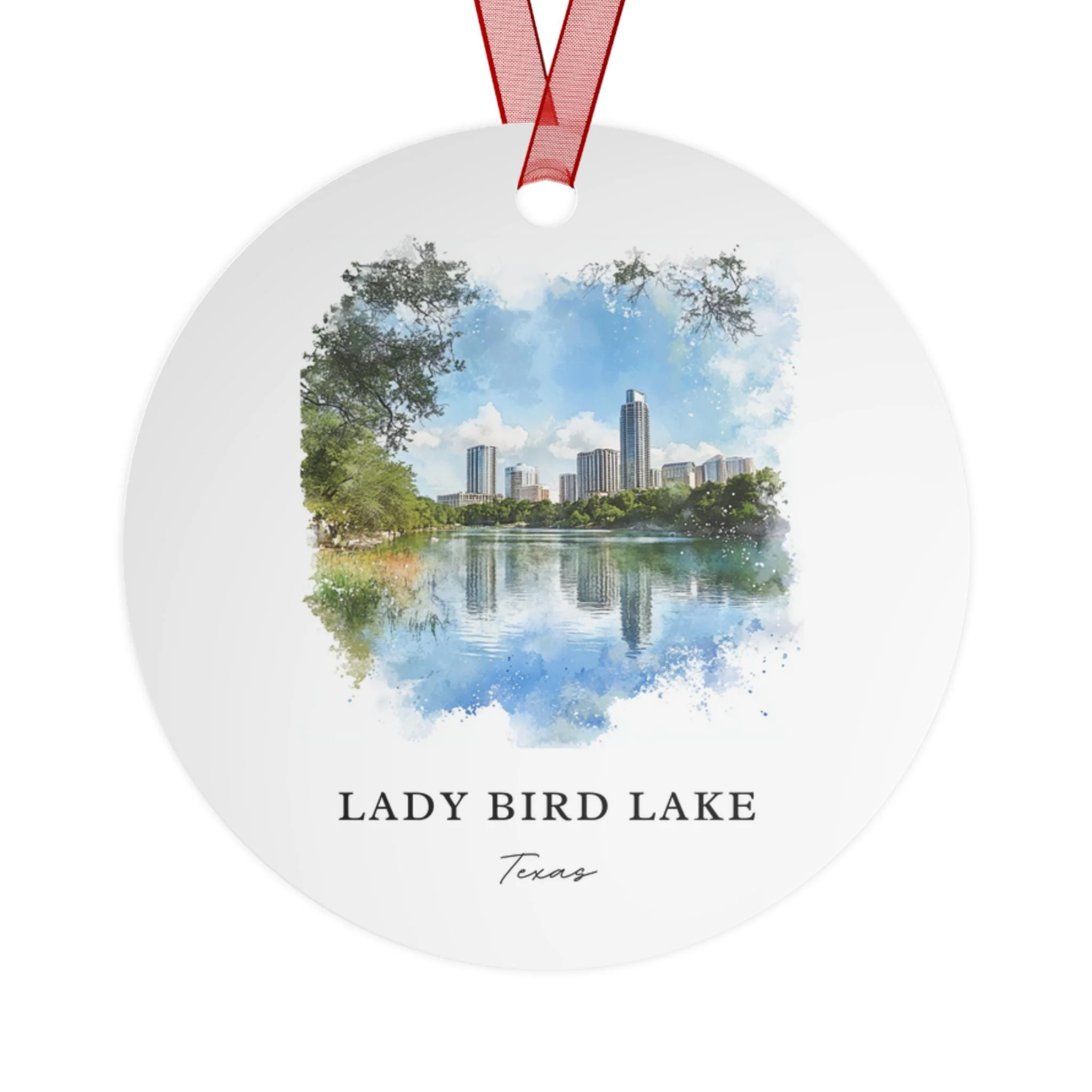 Lady Bird Lake Ornament: Unique Austin TX Souvenir, Austin Xmas Decor, and Authentic Austin Texas Gift - Image 2