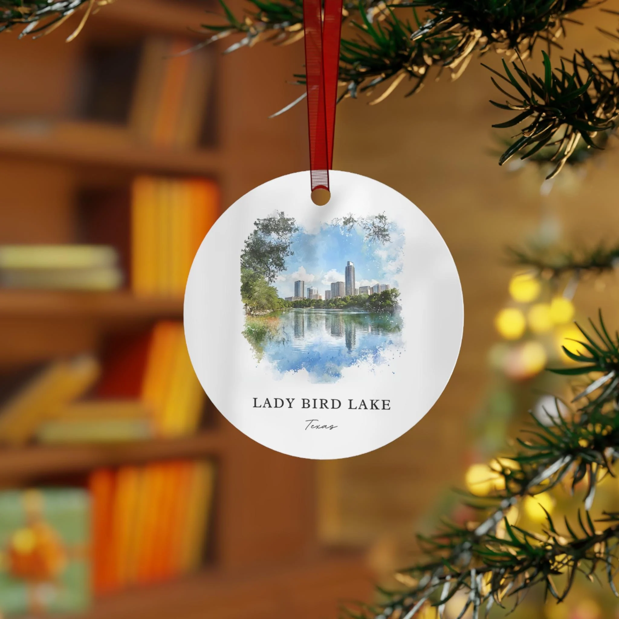 Lady Bird Lake Ornament: Unique Austin TX Souvenir, Austin Xmas Decor, and Authentic Austin Texas Gift - Image 4