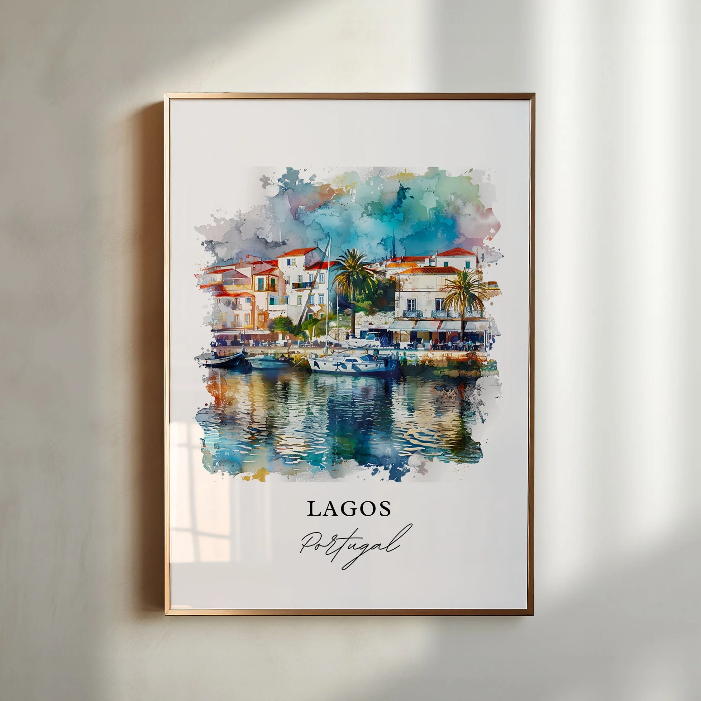 Lagos, Portugal – Watercolor Art Print