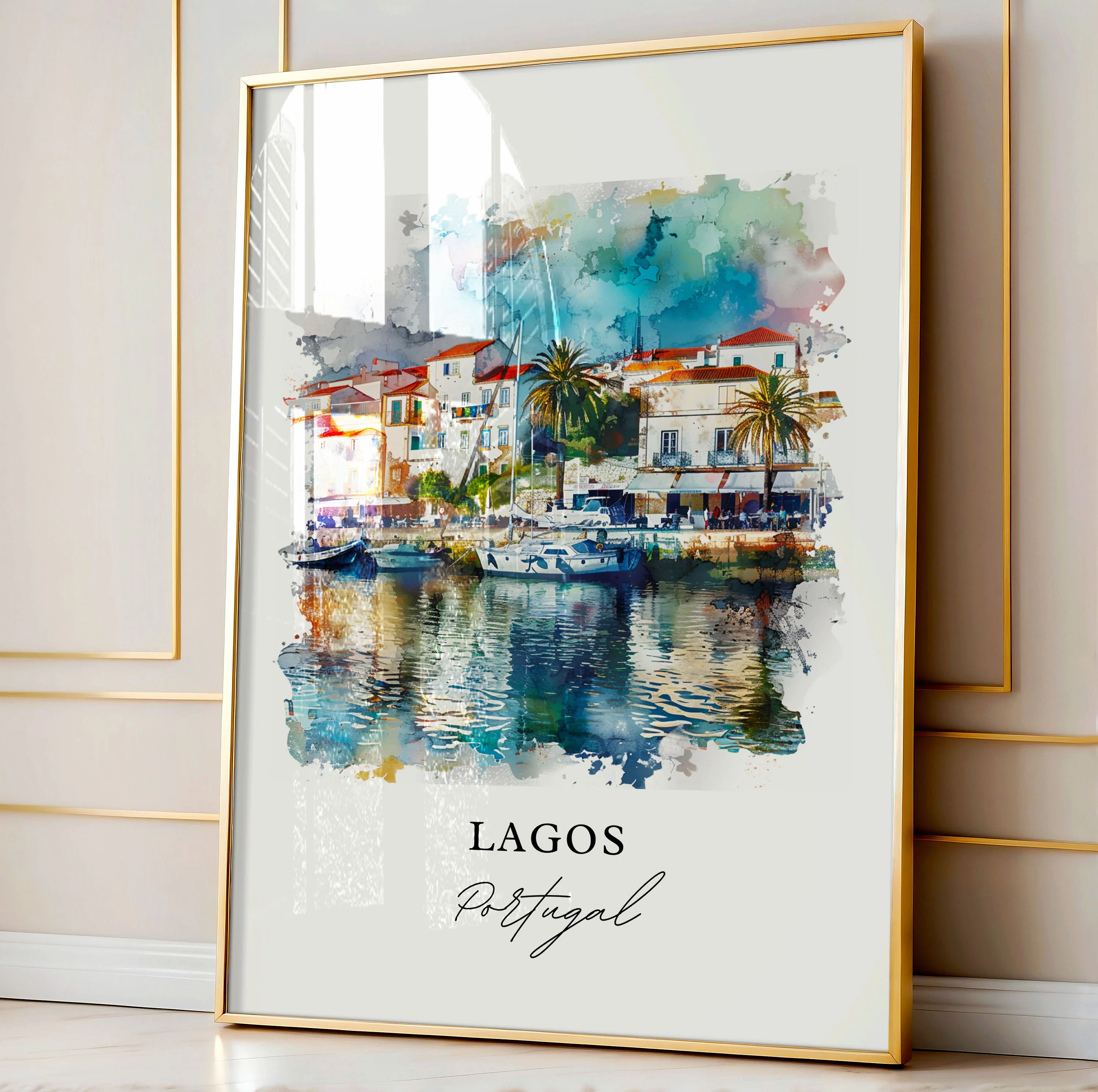 Lagos, Portugal – Watercolor Art Print - Image 4