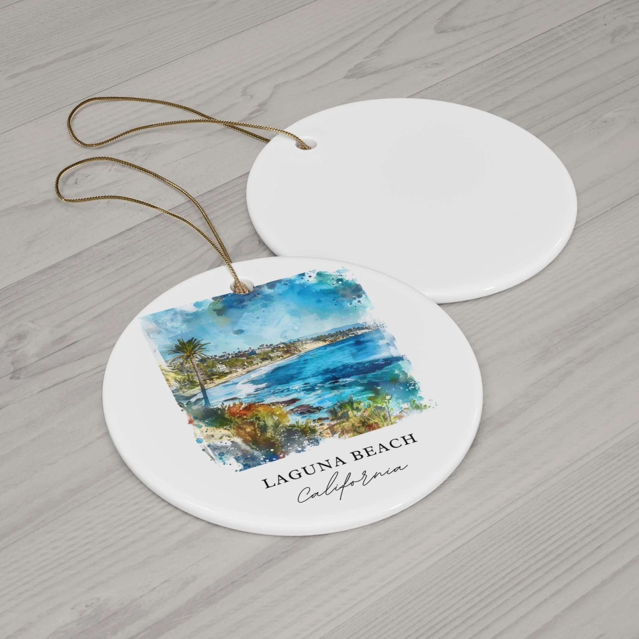 Laguna Beach CA Ornament: Unique Laguna Beach Souvenir, Laguna Beach Xmas Decor, and Authentic Laguna Beach California Christmas Gift - Image 2