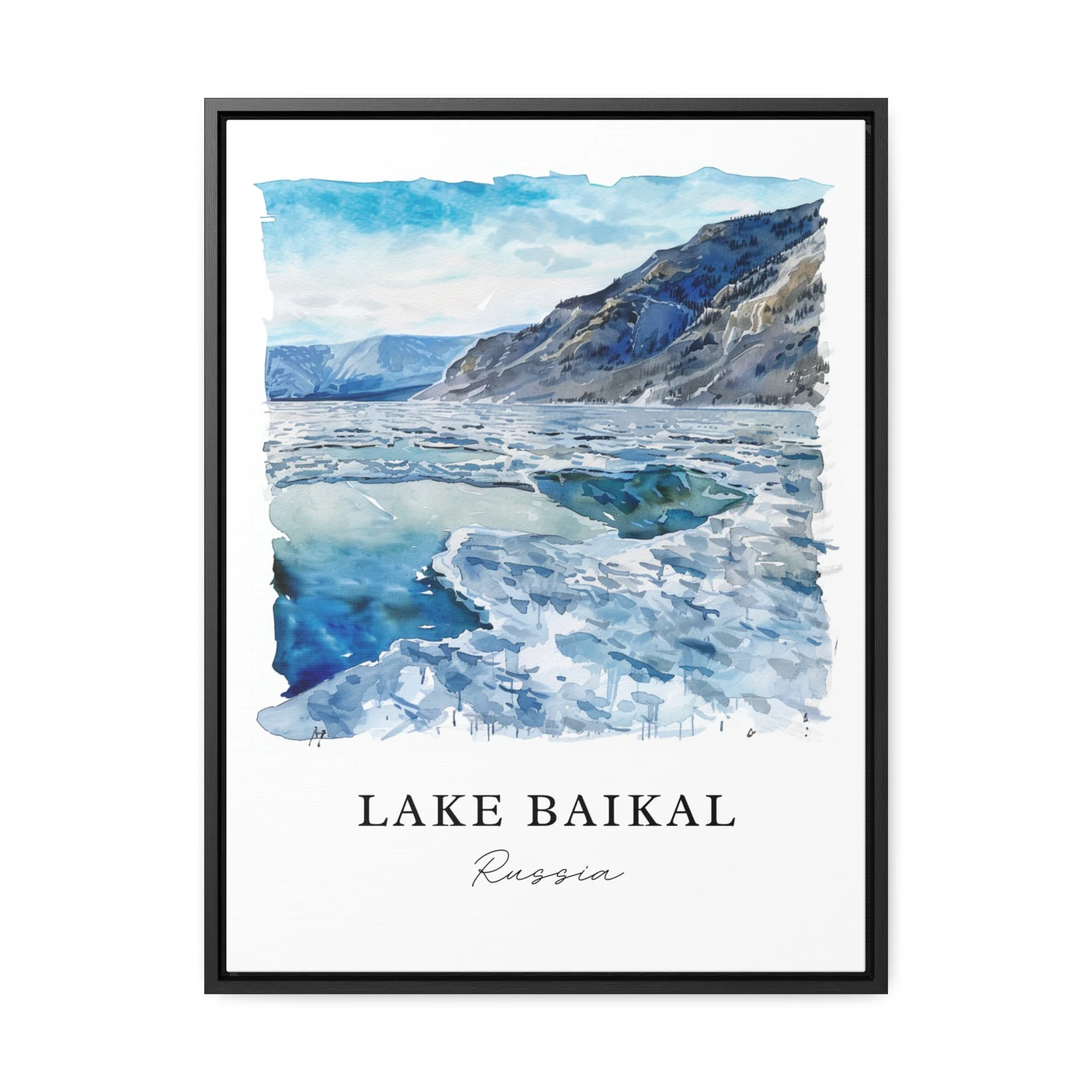 Lake Baikal, Russia – Watercolor Art Print - Image 5