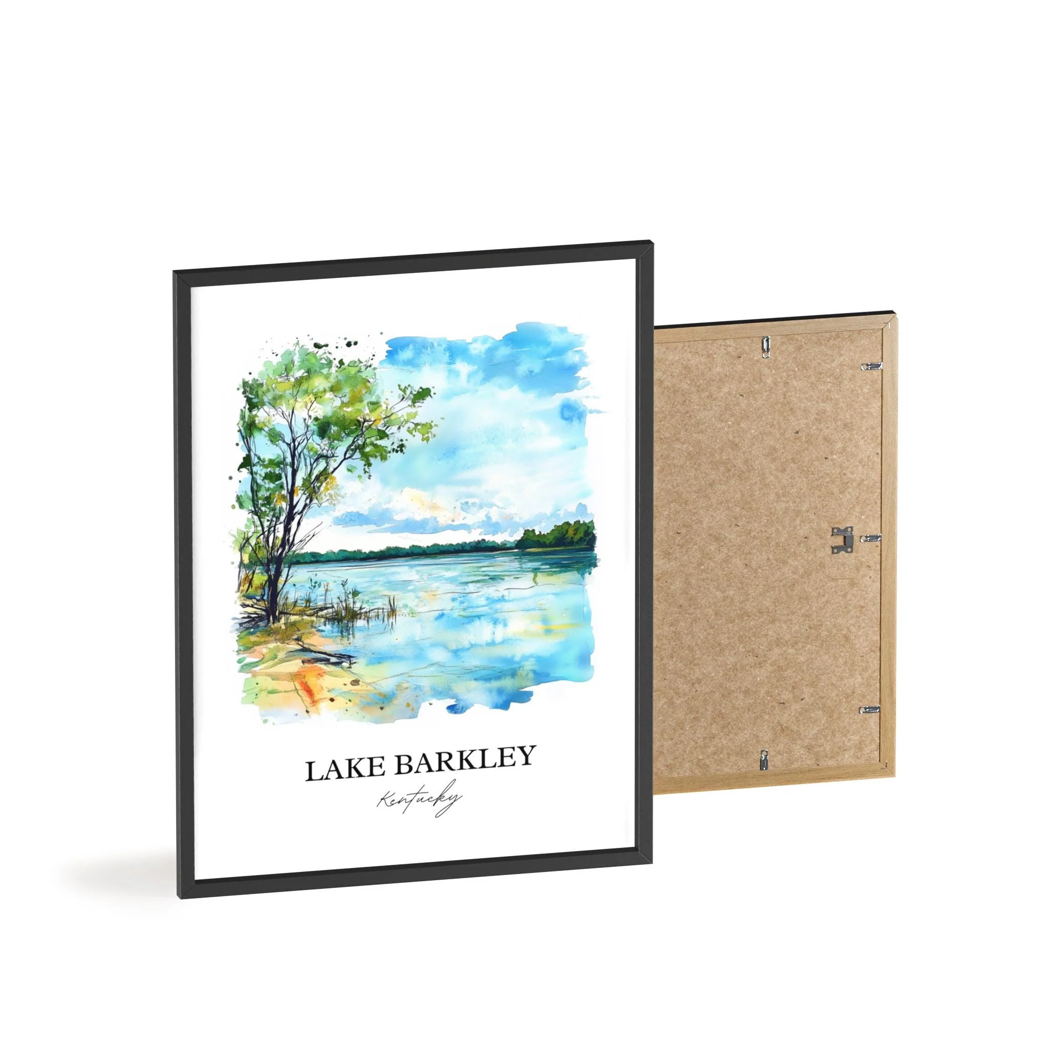 Lake Barkley, Kentucky, USA – Watercolor Art Print - Image 8