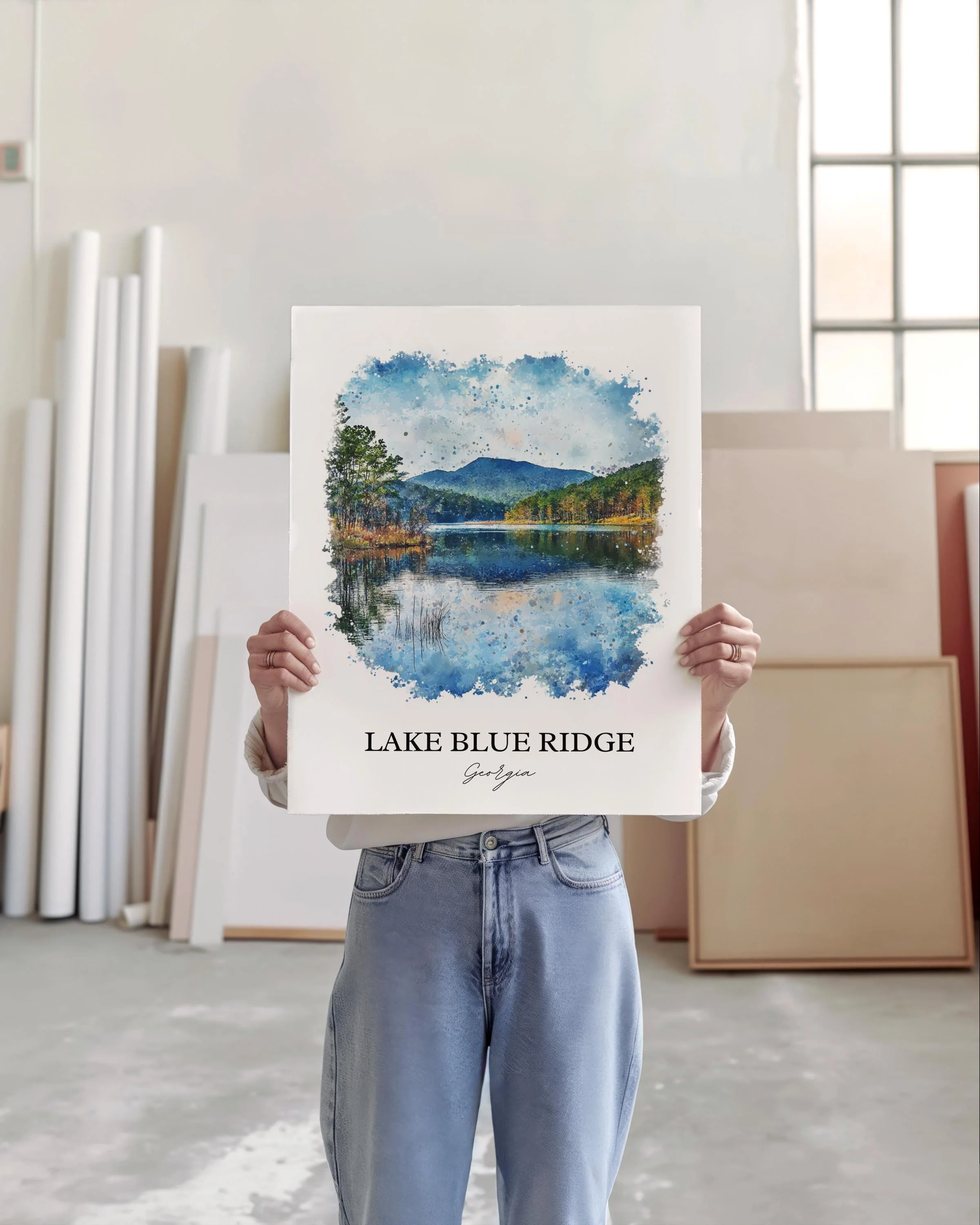 Blue Ridge, USA – Watercolor Art Print - Image 4