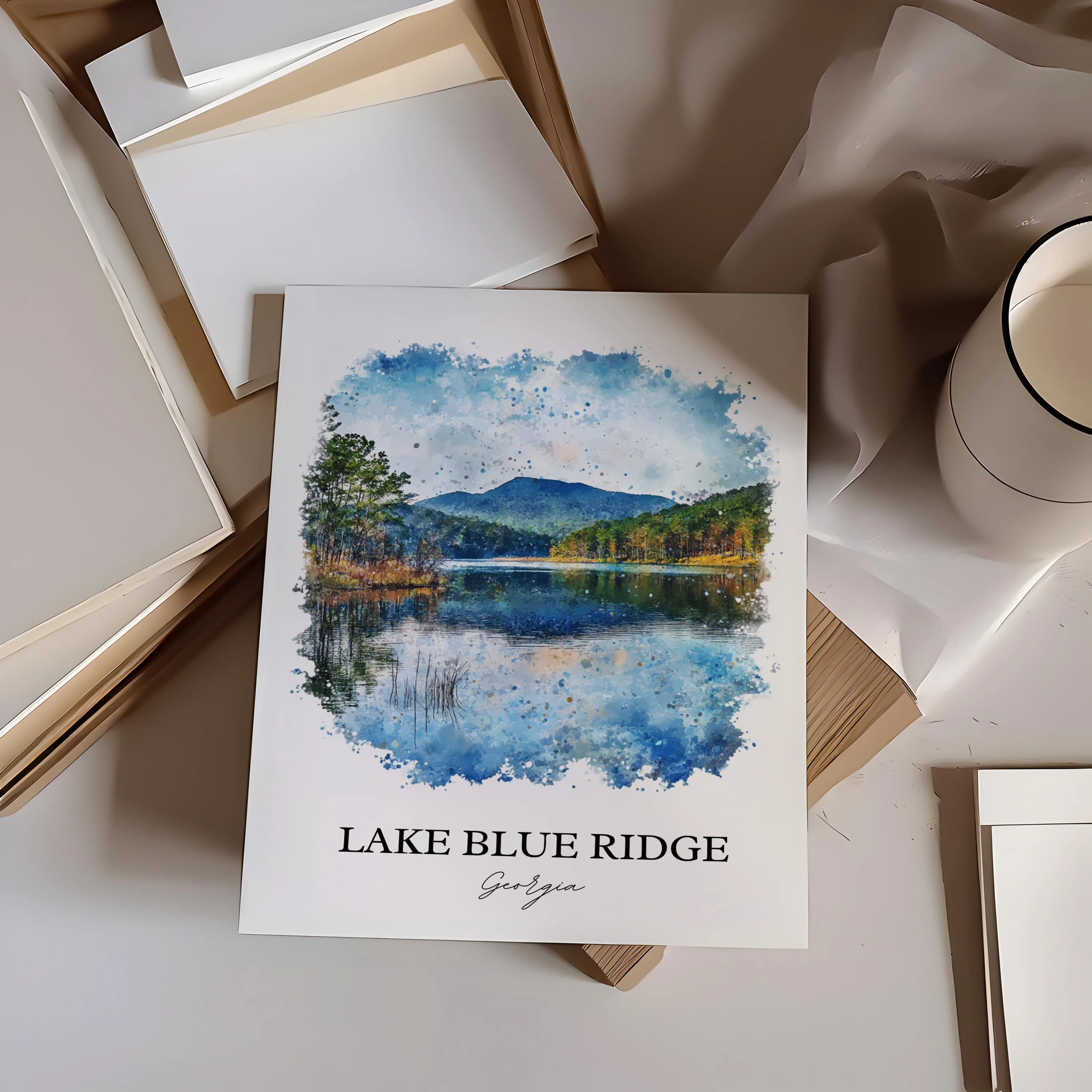 Blue Ridge, USA – Watercolor Art Print - Image 5