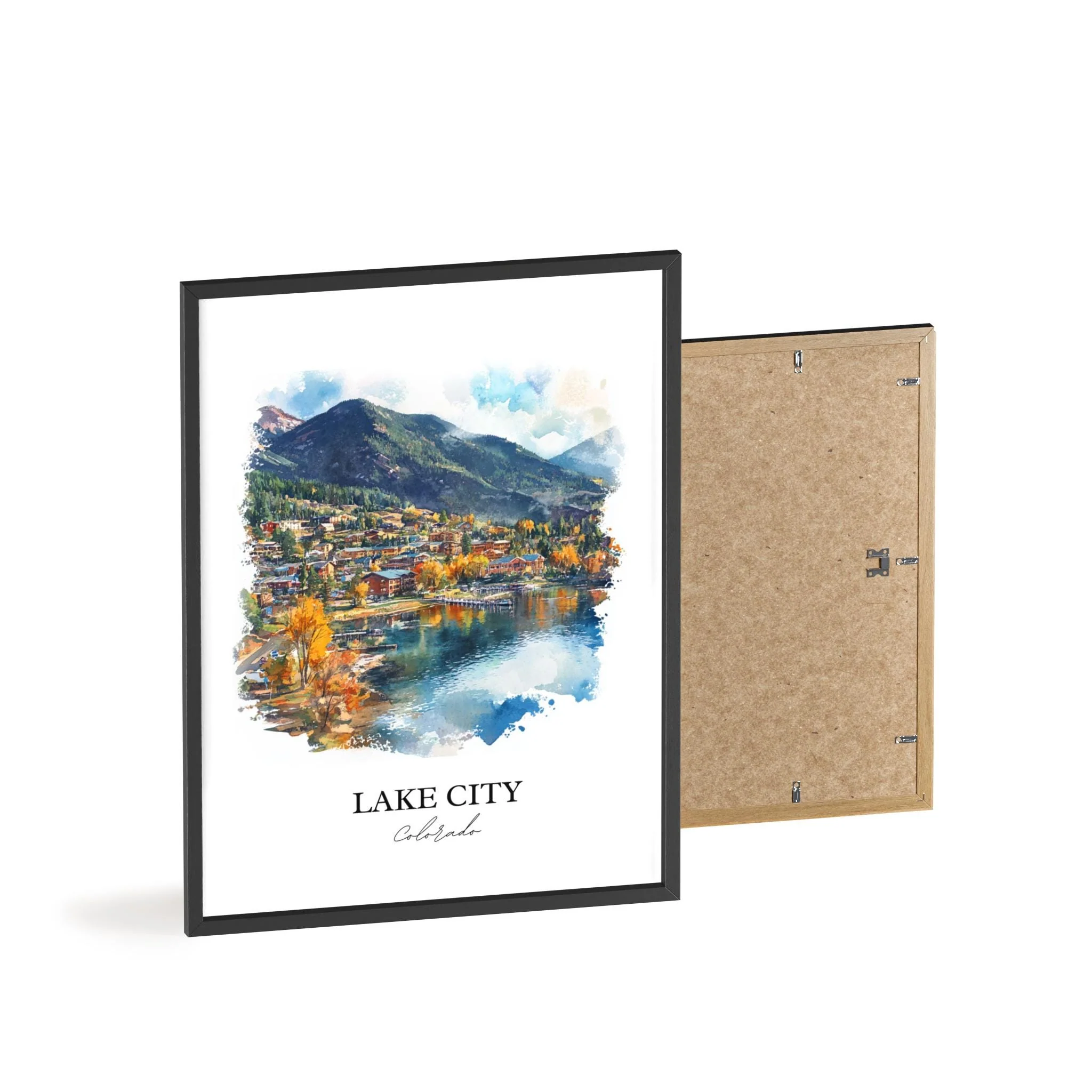 Lake City, Colorado, USA – Watercolor Art Print - Image 7