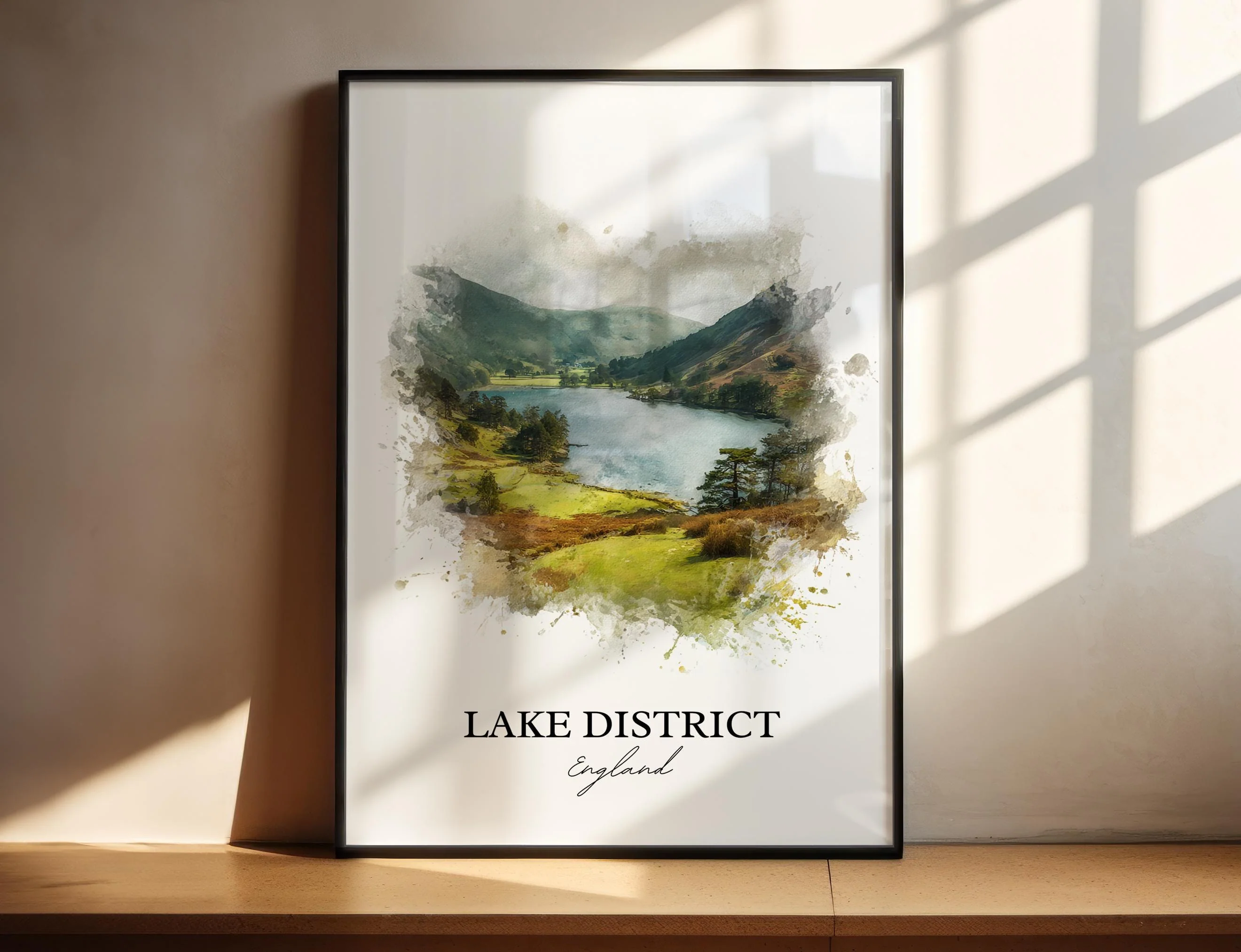 Lake District, England – Watercolor Art Print