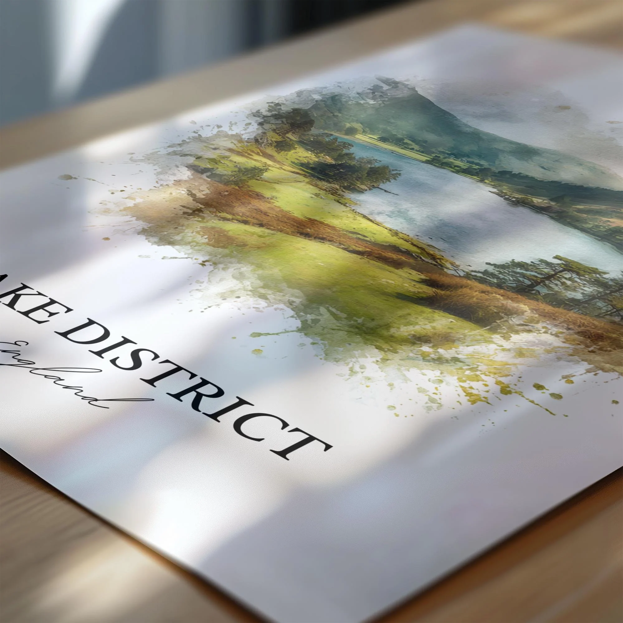 Lake District, England – Watercolor Art Print - Image 2