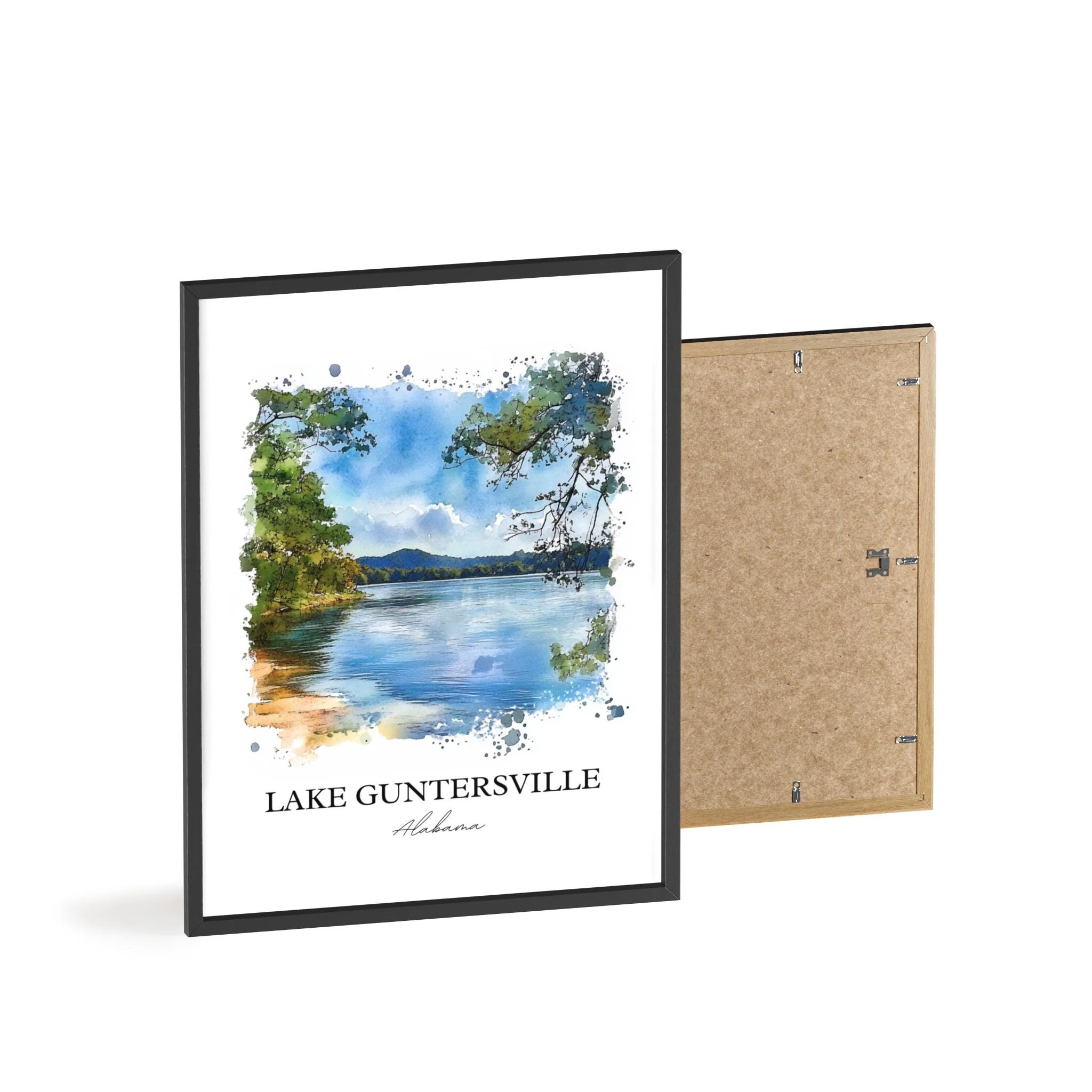 Lake Guntersville, USA – Watercolor Art Print - Image 5