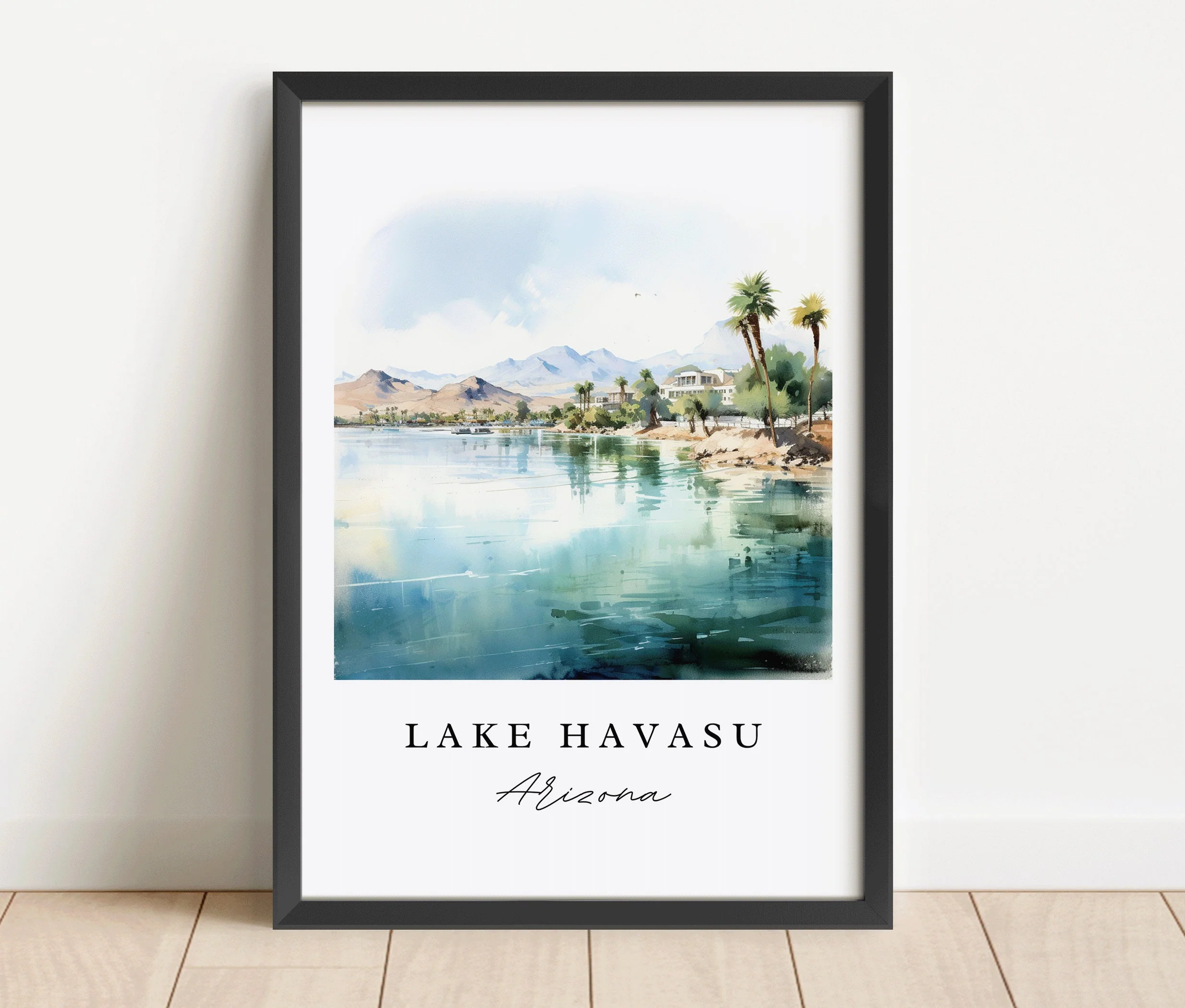 Lake Havasu, AZ, Arizona – Watercolor Art Print - Image 5
