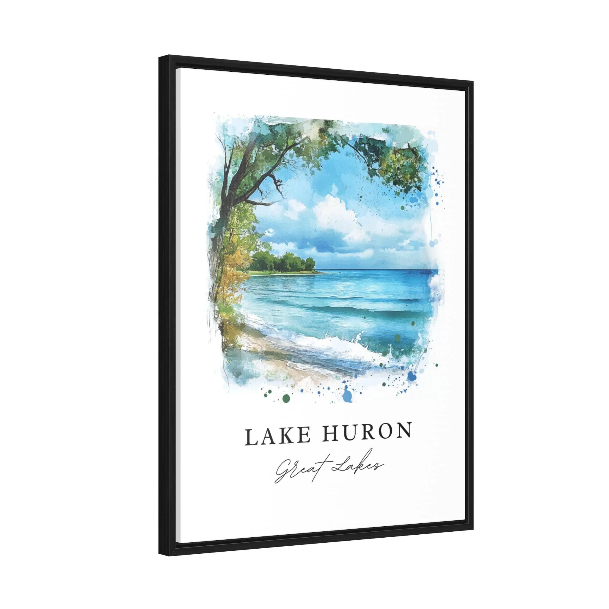 Lake Huron, USA – Watercolor Art Print - Image 6