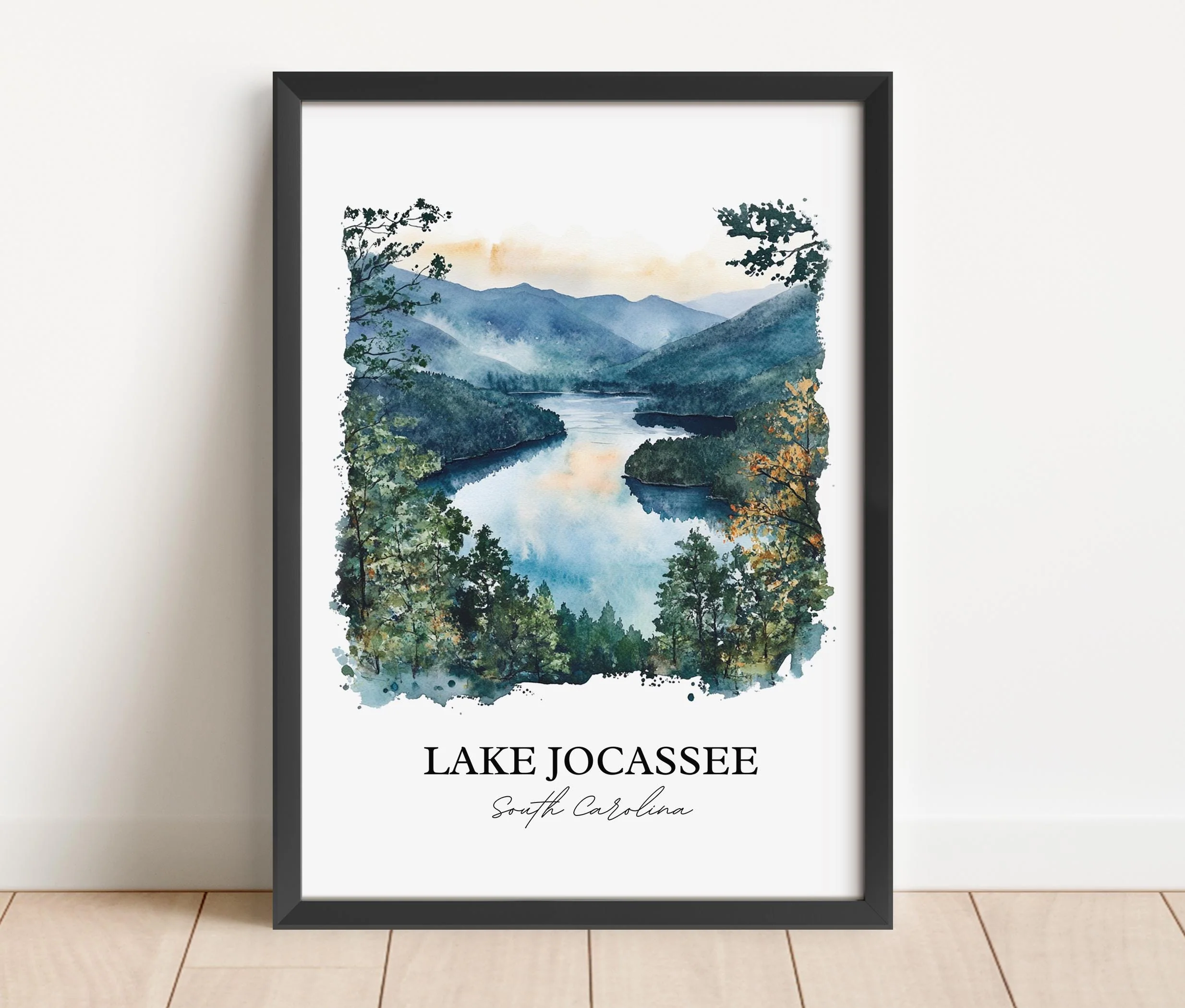 Lake Jocassee, USA – Watercolor Art Print - Image 6
