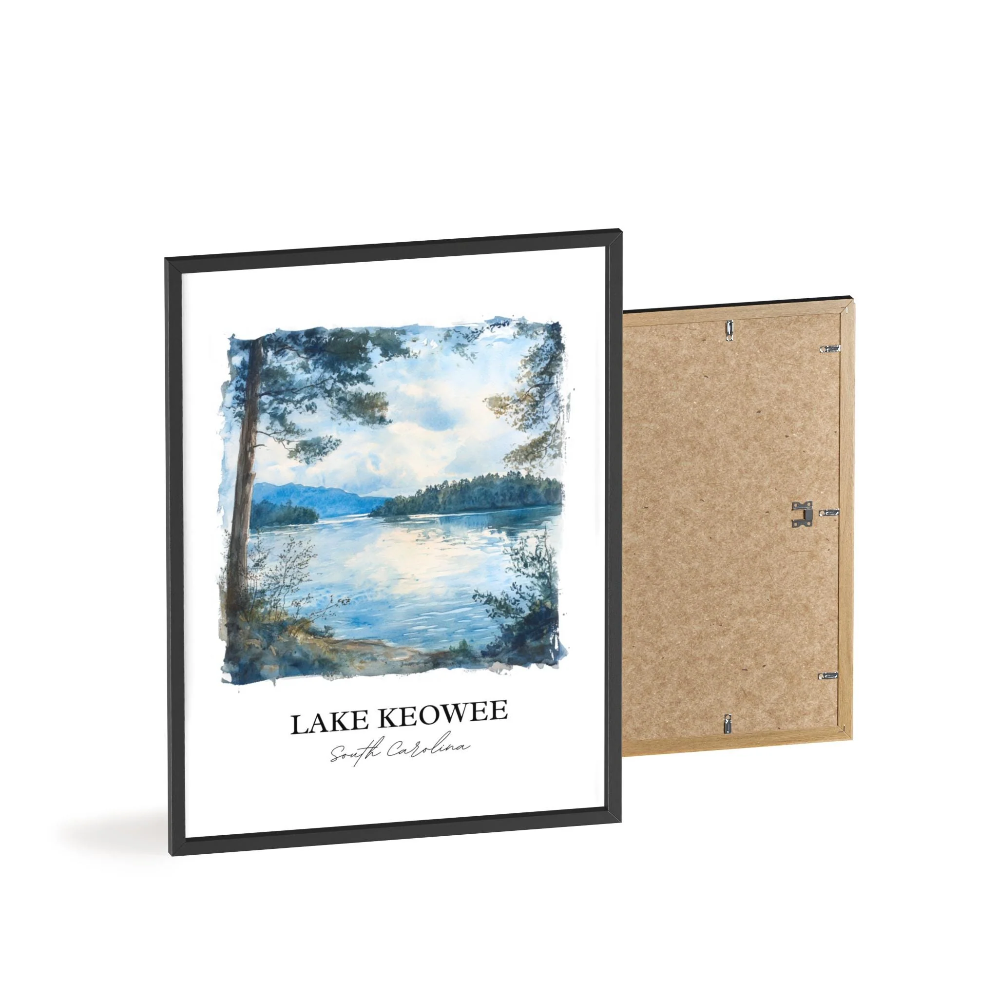 Lake Keowee, South Carolina – Watercolor Art Print - Image 8