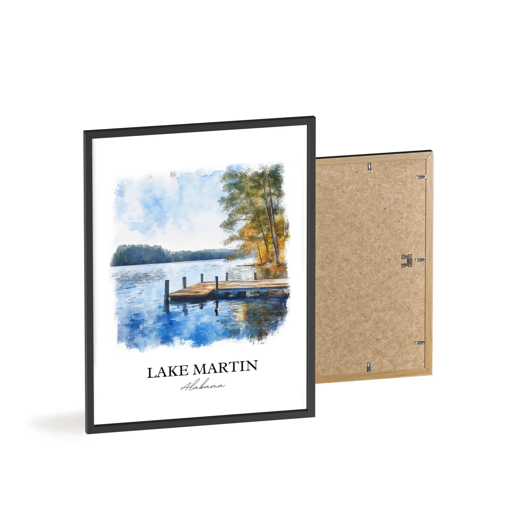 Lake Martin, Alabama – Watercolor Art Print - Image 8