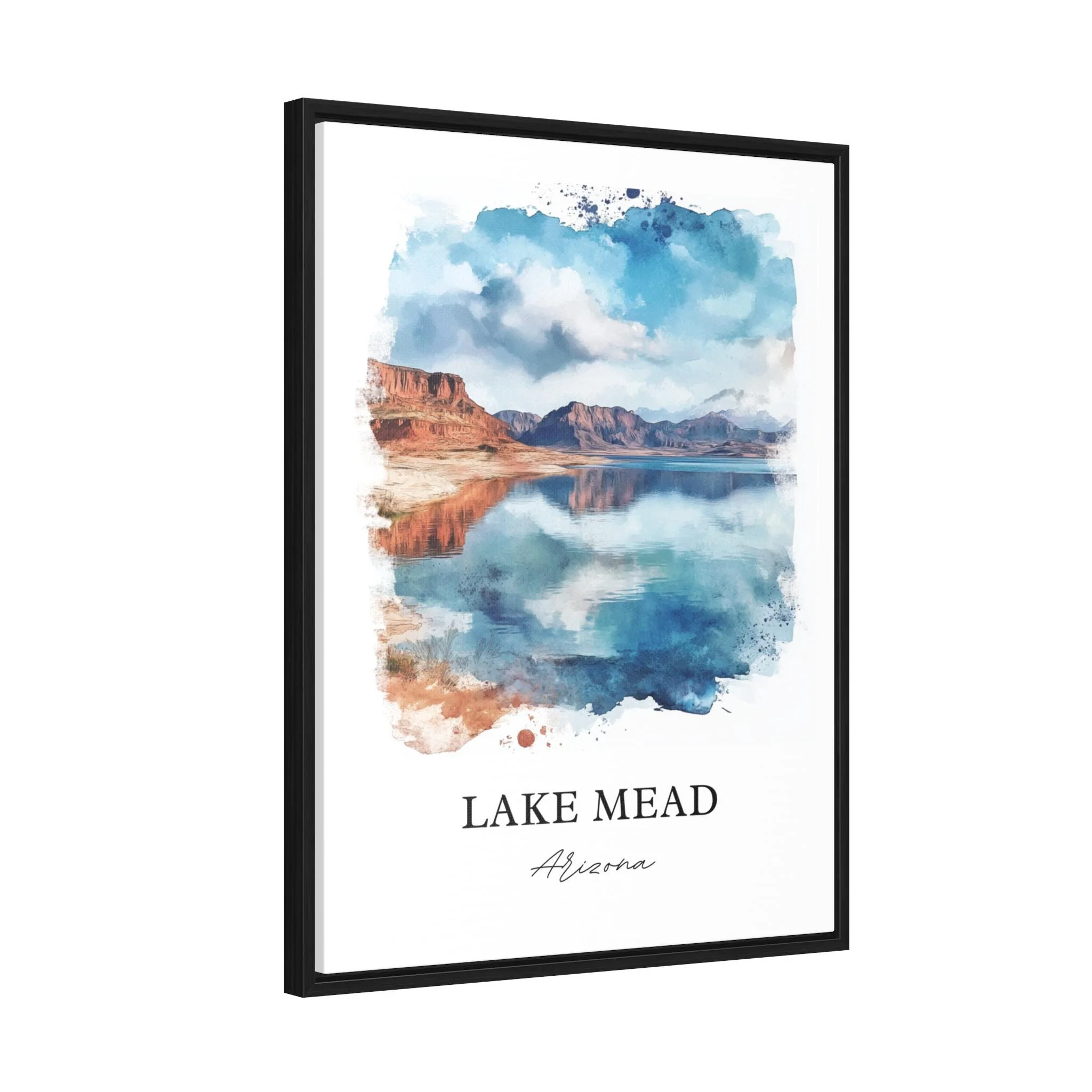 Lake Mead, Nevada – Watercolor Art Print - Image 7