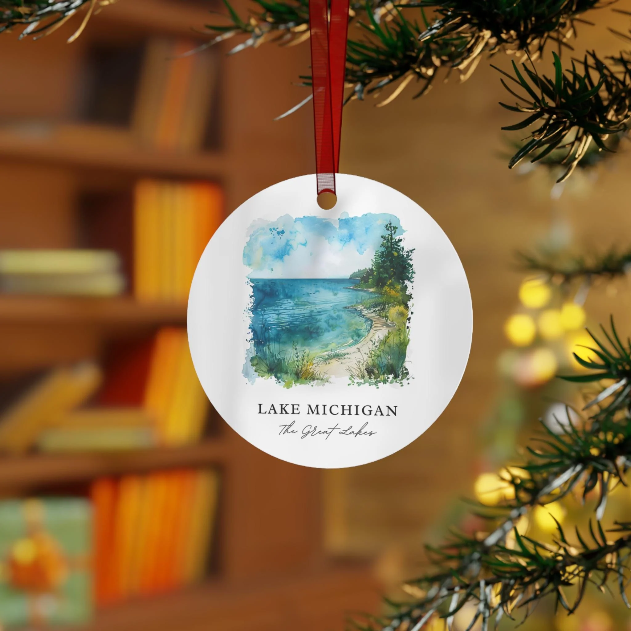 Lake Michigan Ornament: Unique Great Lakes Souvenir, Lake Michigan Xmas Decor, and Authentic Lake Michigan Gift - Image 3