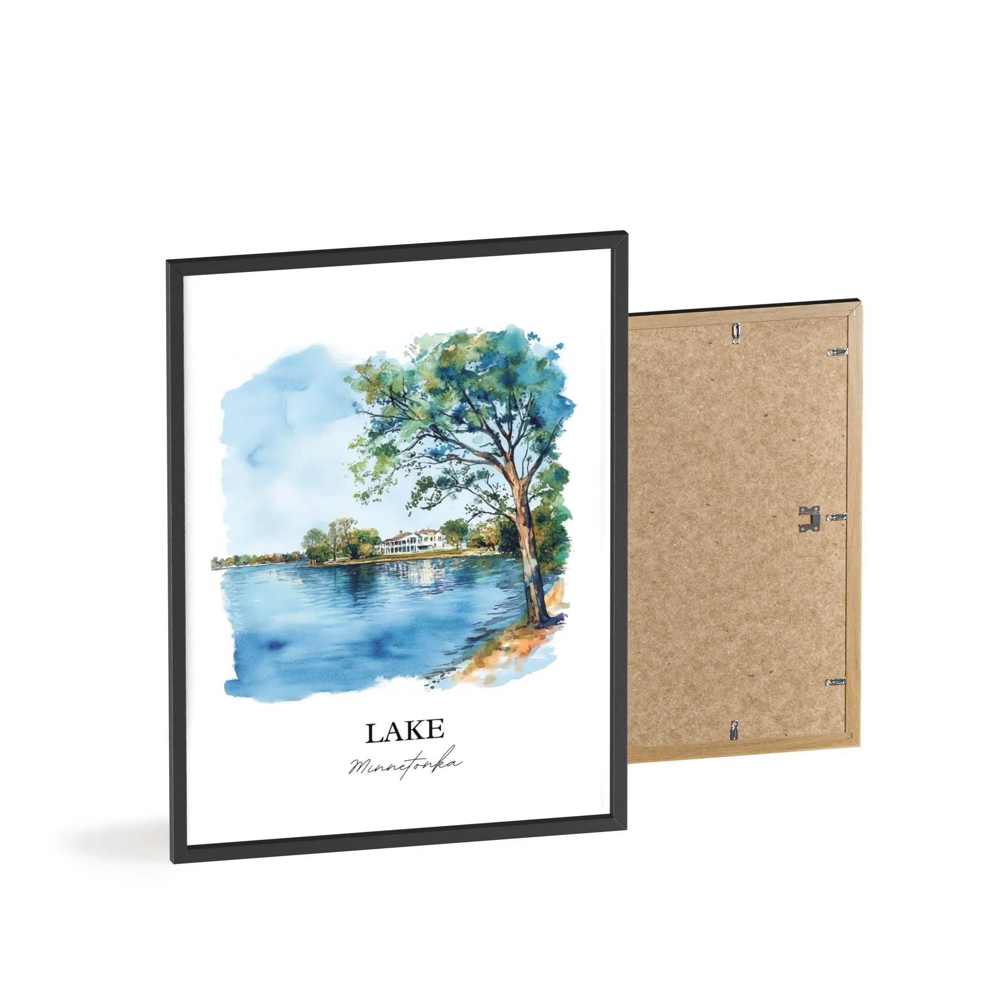 Lake Minnetonka, USA – Watercolor Art Print - Image 8