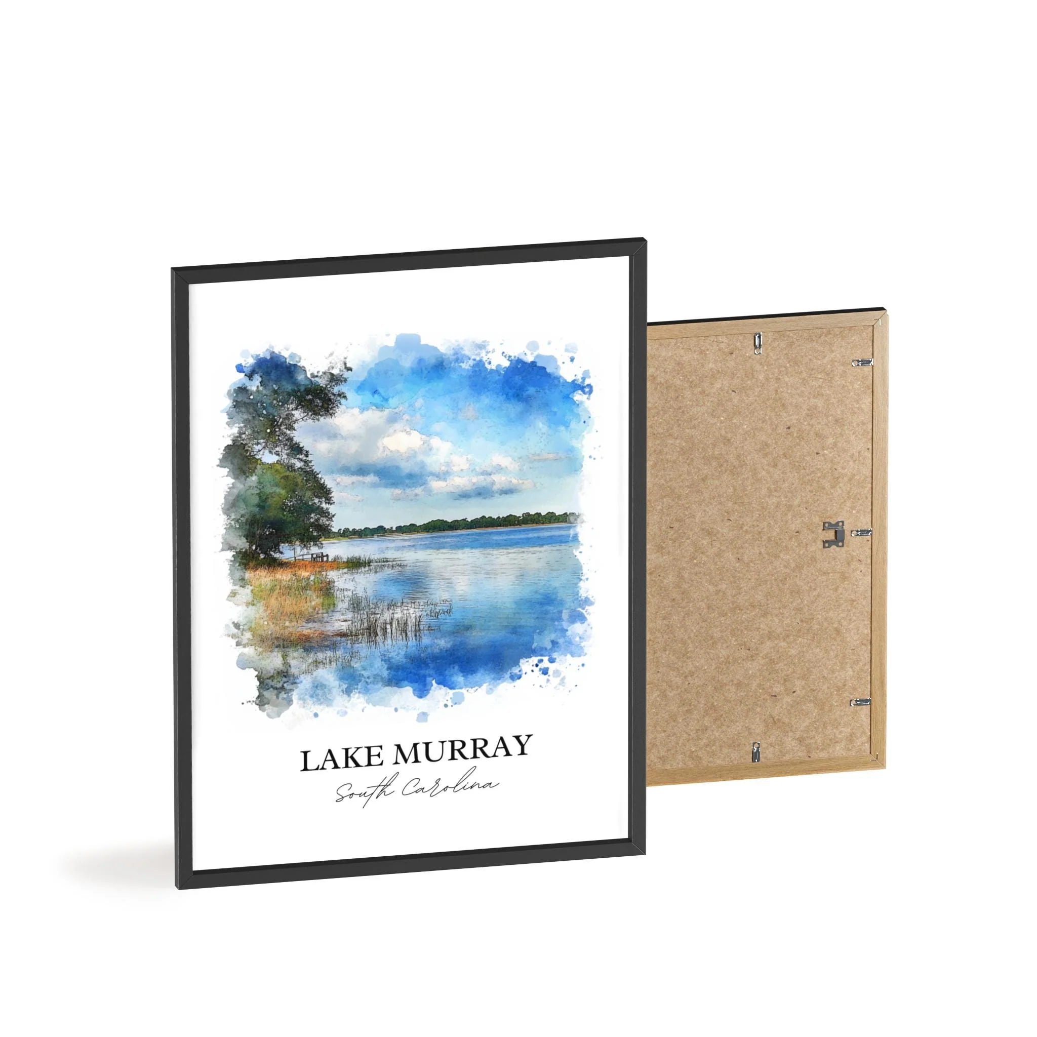 Lake Murray, South Carolina, USA – Watercolor Art Print - Image 8