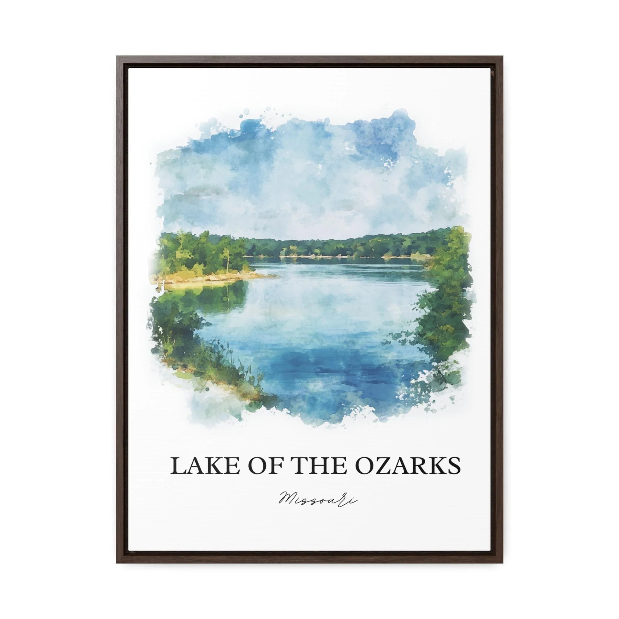 Lake of the Ozarks, USA – Watercolor Art Print - Image 7