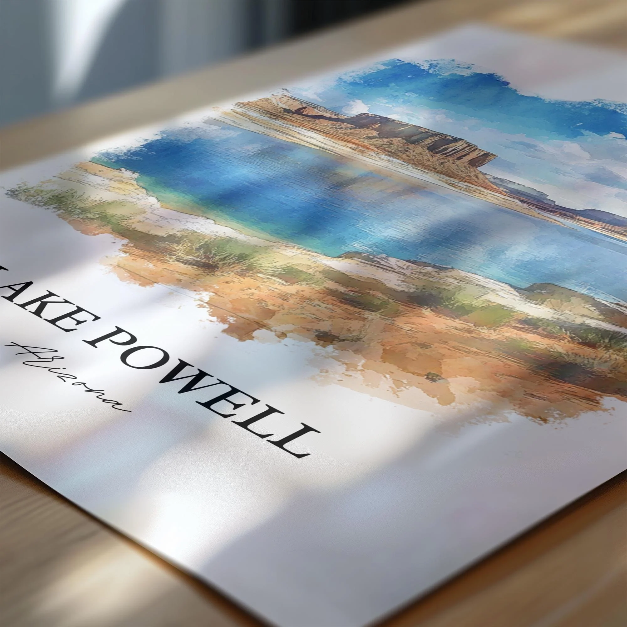 Lake Powell, USA – Watercolor Art Print - Image 2