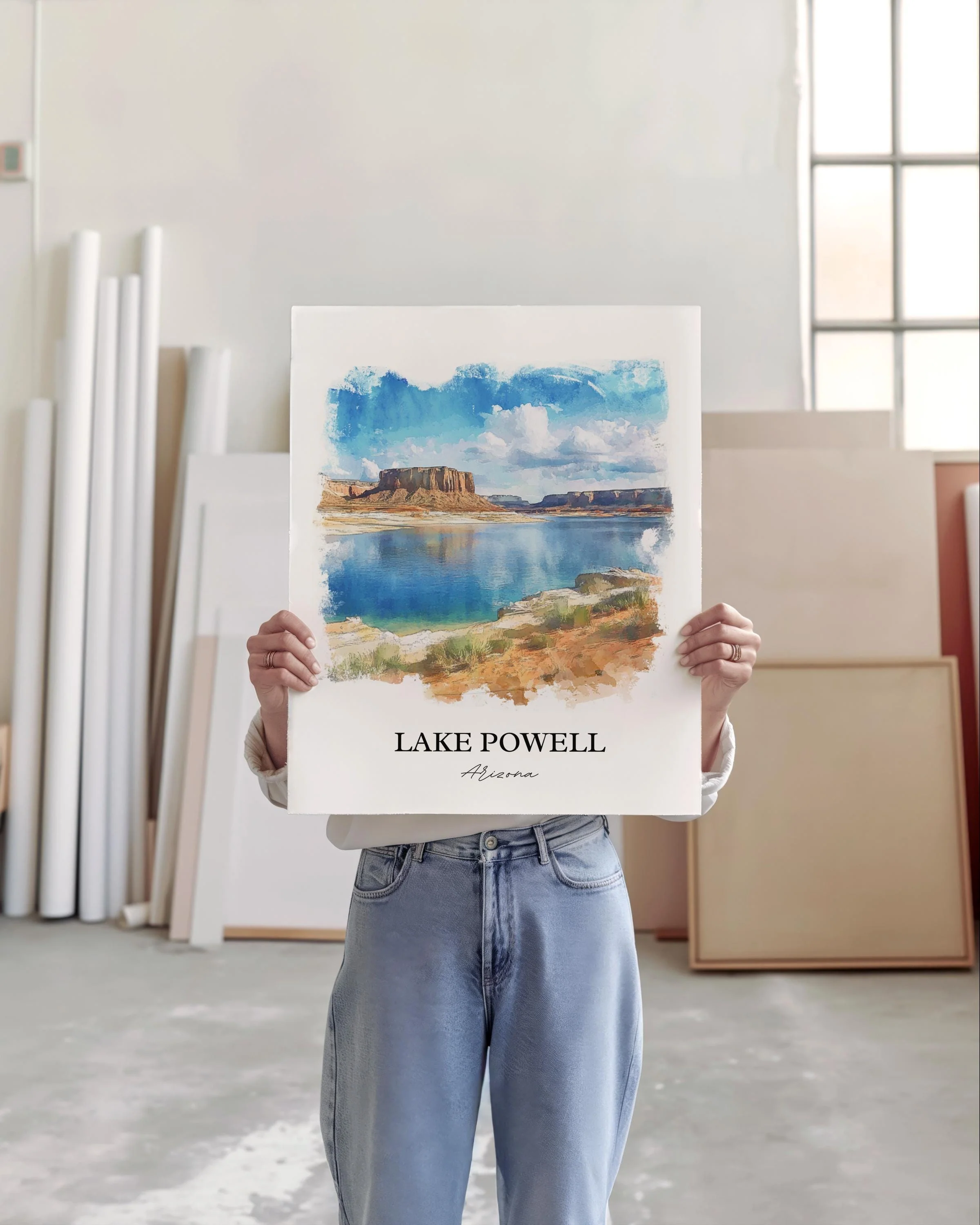 Lake Powell, USA – Watercolor Art Print - Image 4