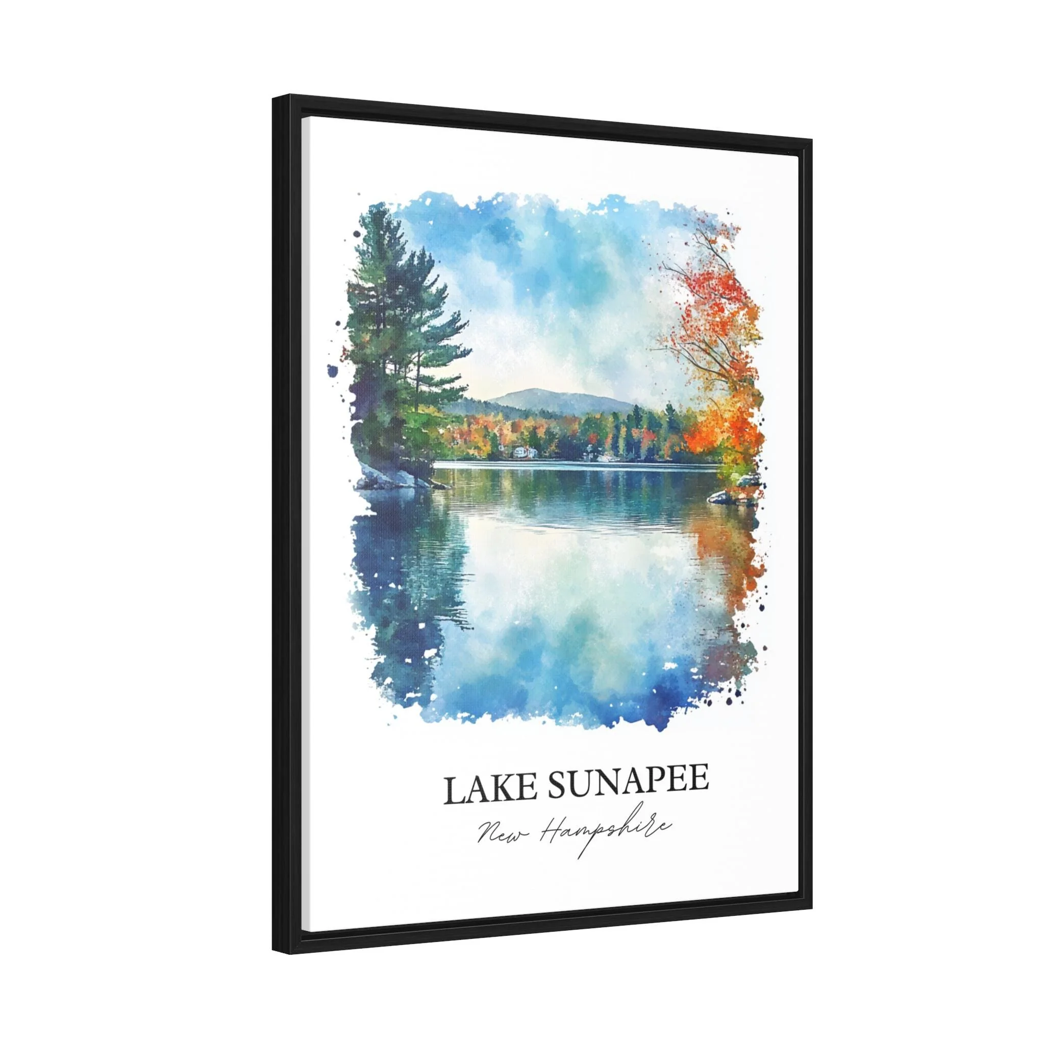 Lake Sunapee, USA – Watercolor Art Print - Image 8