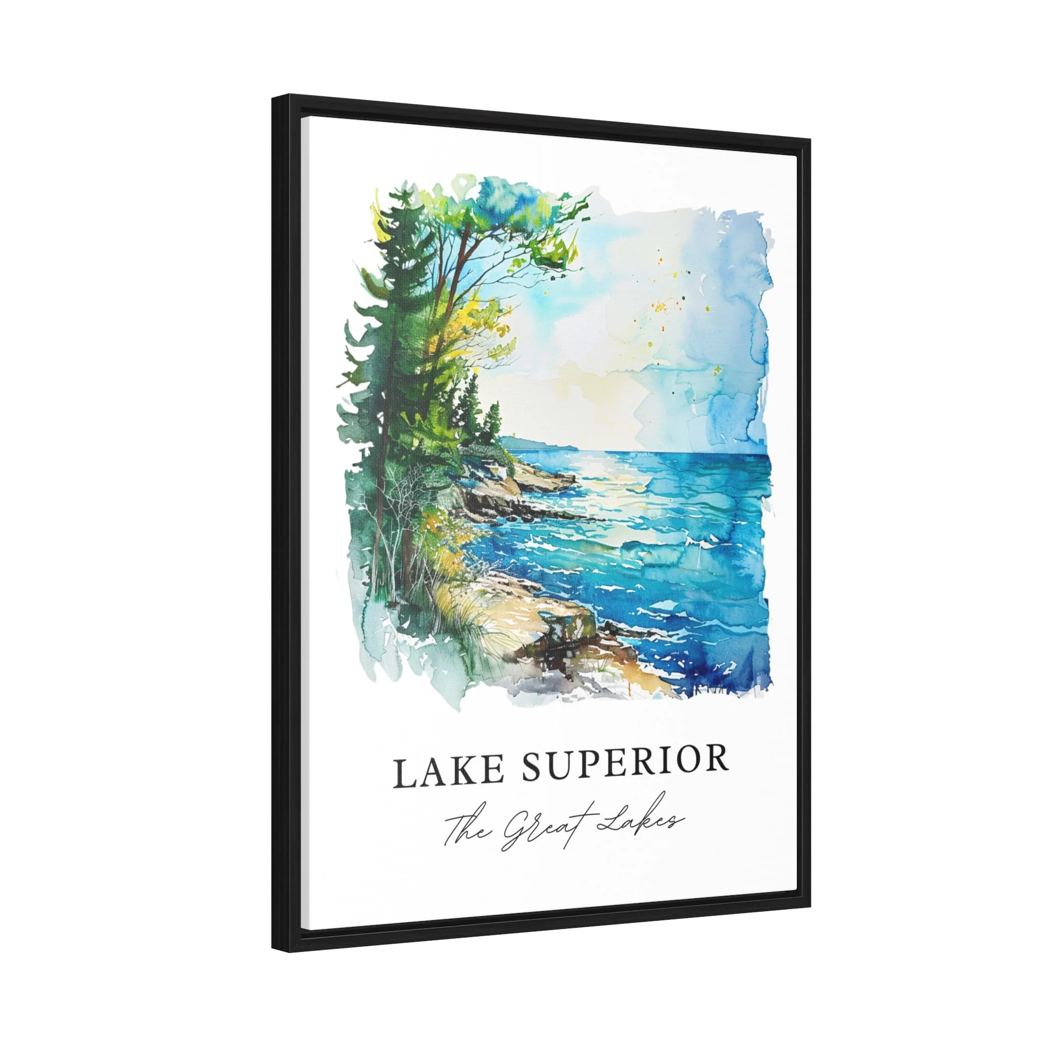 Lake Superior, USA – Watercolor Art Print - Image 6