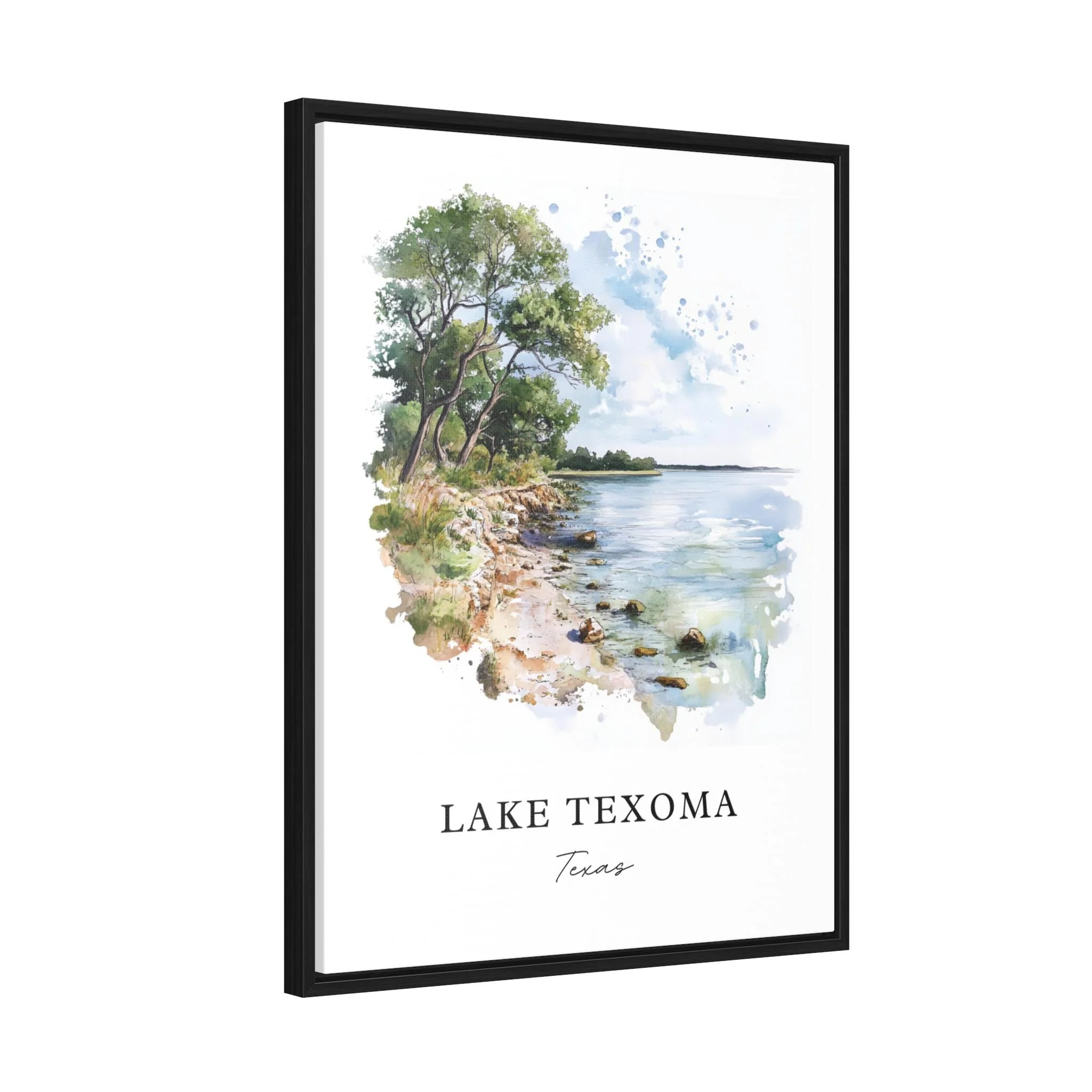 Lake Texoma, Texas – Watercolor Art Print - Image 6