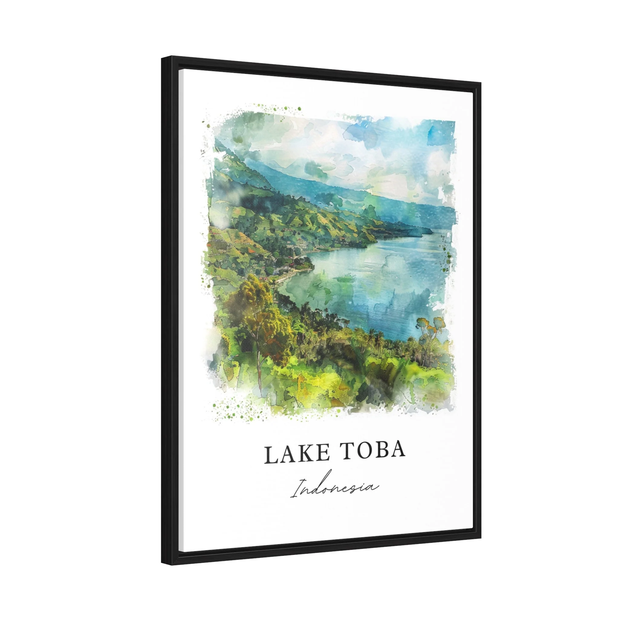 Lake Toba, Indonesia – Watercolor Art Print - Image 6