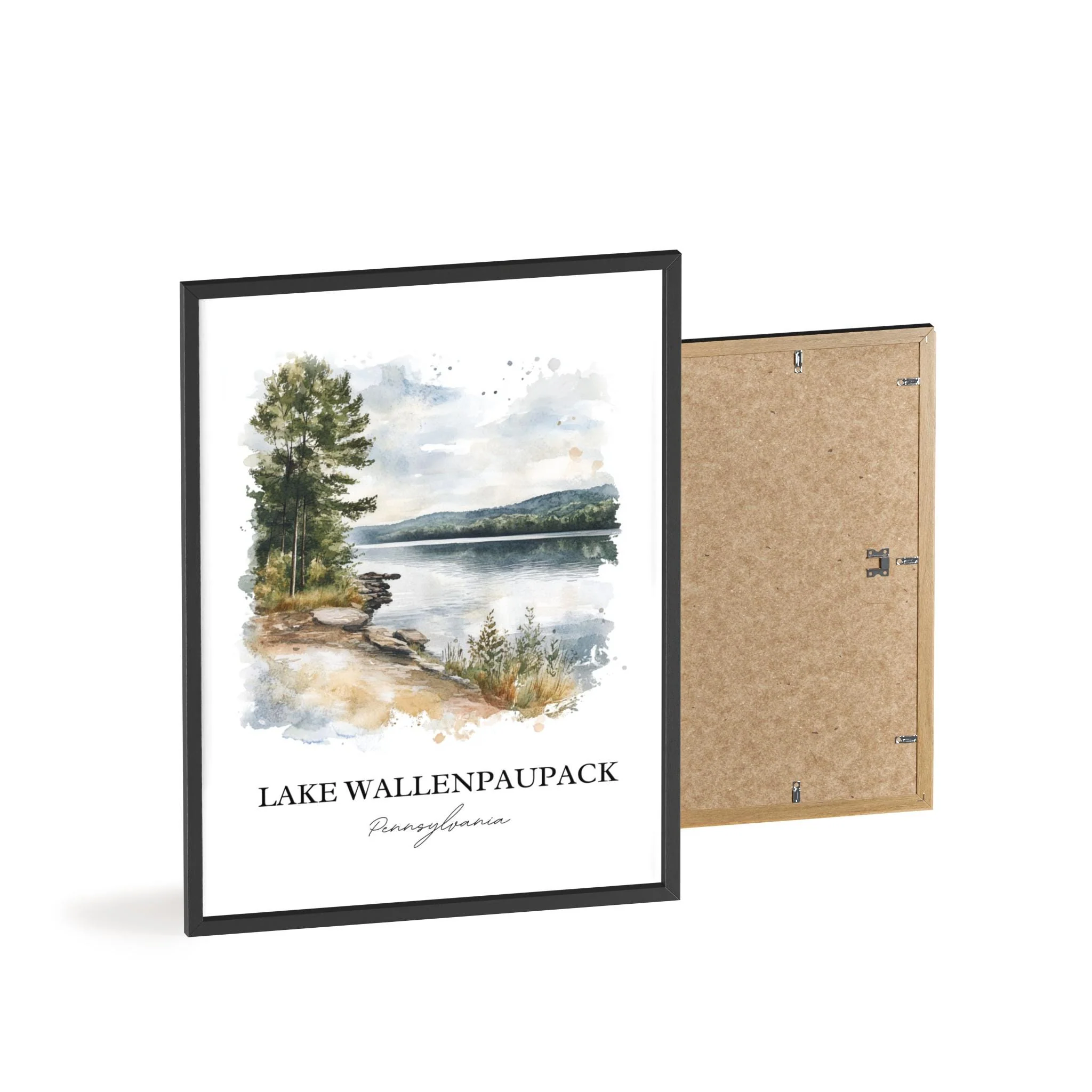 Lake Wallenpaupack, USA – Watercolor Art Print - Image 7