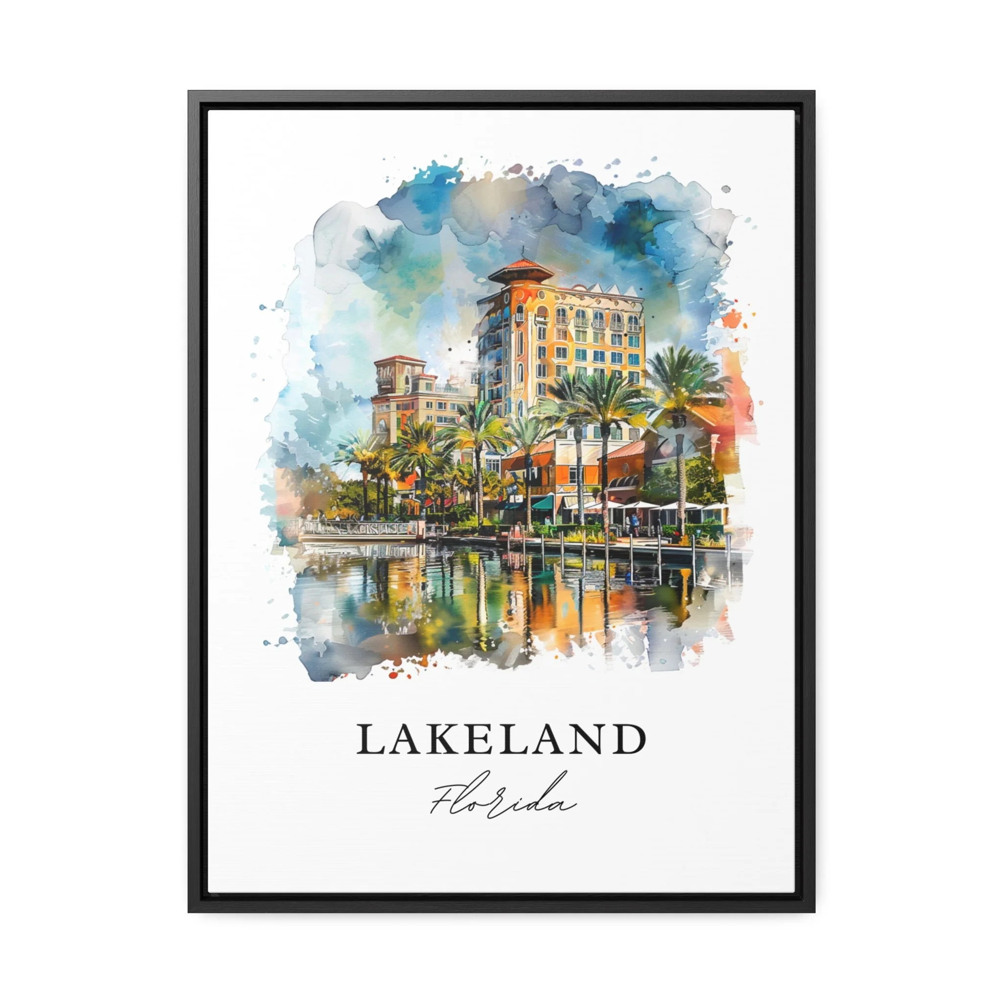 Lakeland, Florida, Florida – Watercolor Art Print - Image 5