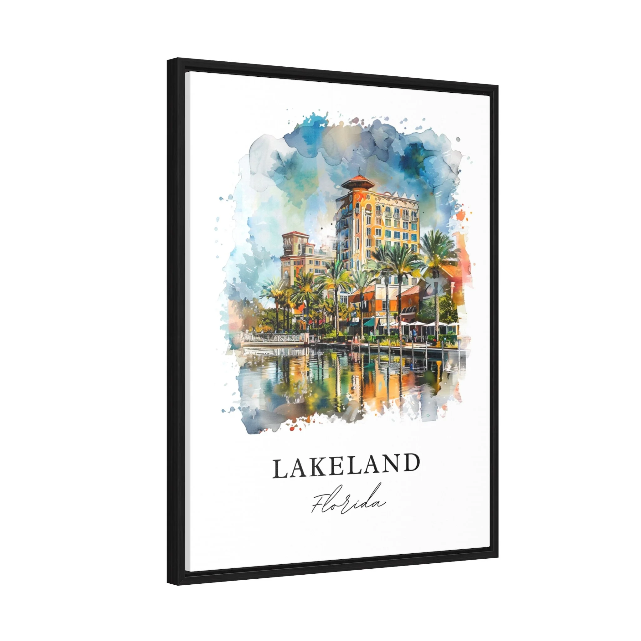 Lakeland, Florida, Florida – Watercolor Art Print - Image 6