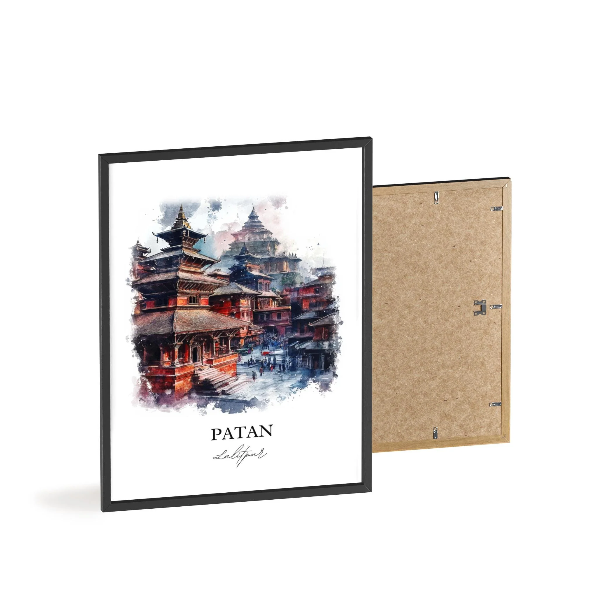 Lalitpur, Nepal – Watercolor Art Print - Image 8