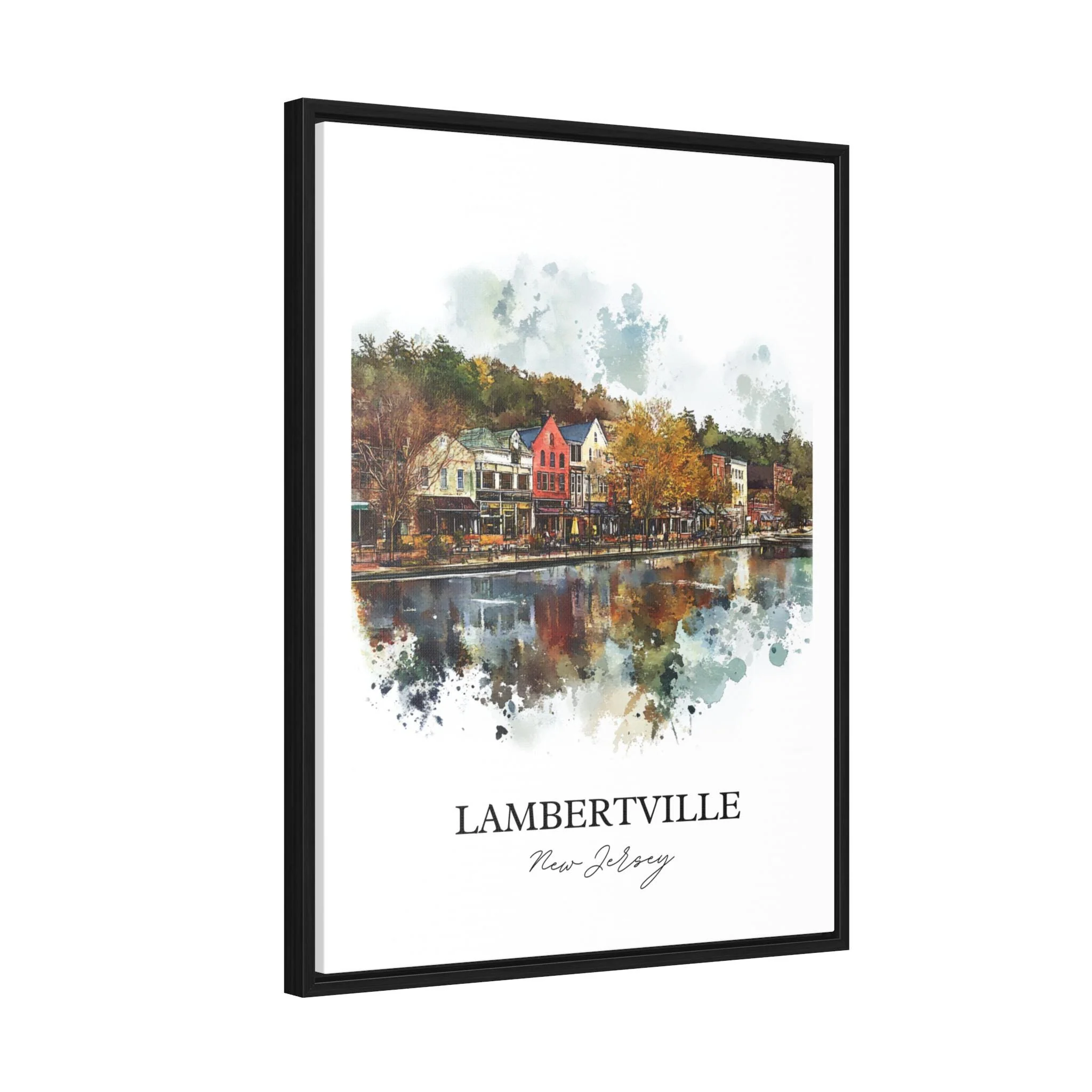 Lambertville, NJ, USA – Watercolor Art Print - Image 8