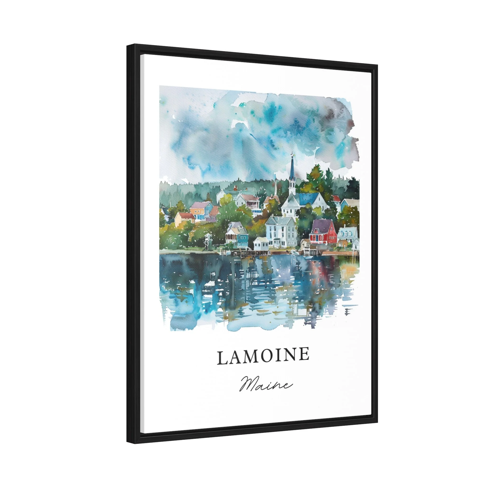 Lamoine, Maine – Watercolor Art Print - Image 6