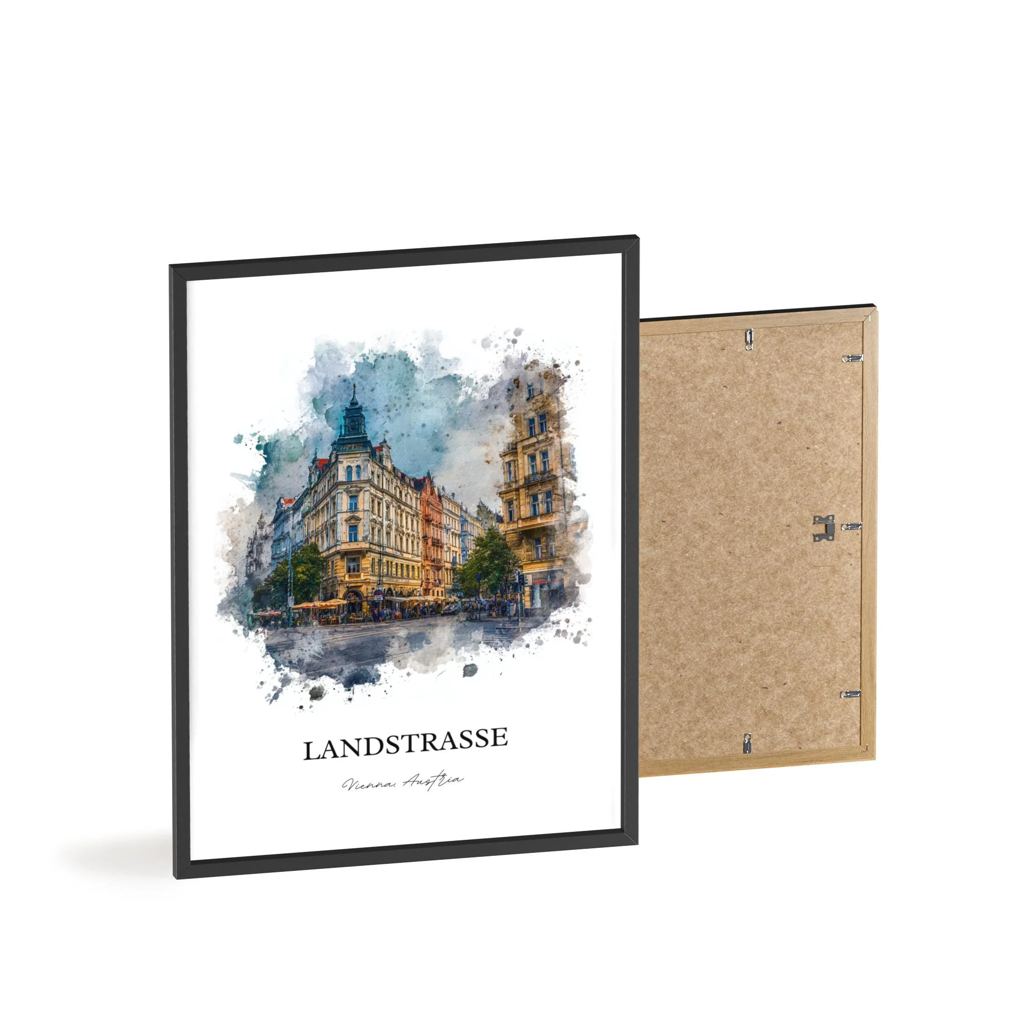 Landstraße, Austria – Watercolor Art Print - Image 11