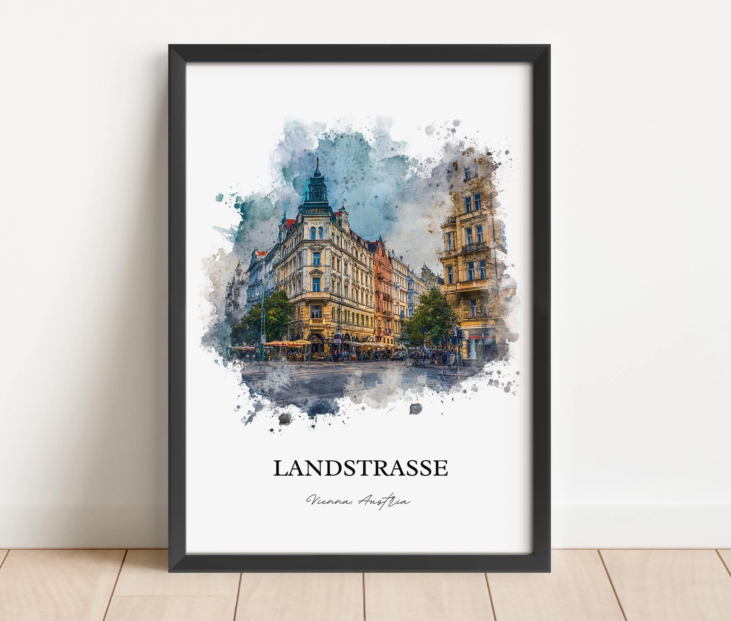Landstraße, Austria – Watercolor Art Print - Image 5