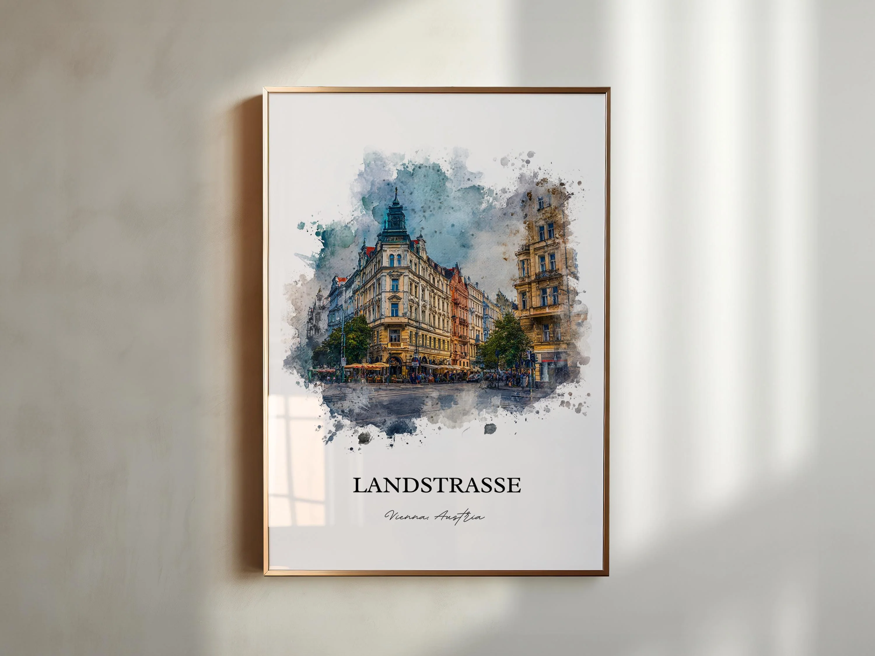 Landstraße, Austria – Watercolor Art Print - Image 6
