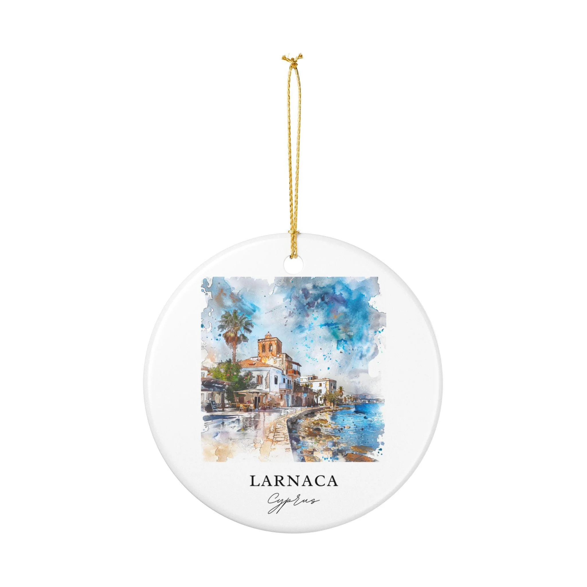 Larnaca Ornament: Unique Larnaca Cyprus Souvenir, Cyprus Xmas Decor, and Authentic Cyprus Gift - Image 2