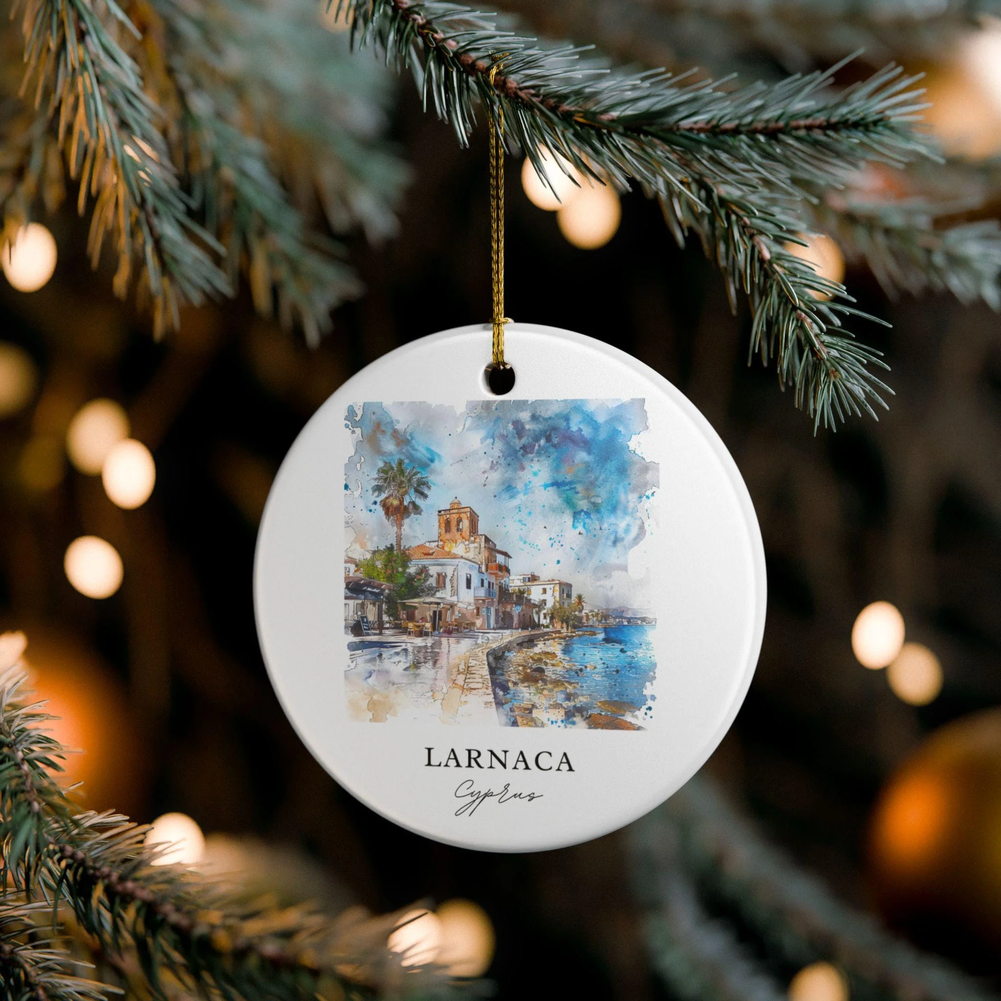 Larnaca Ornament: Unique Larnaca Cyprus Souvenir, Cyprus Xmas Decor, and Authentic Cyprus Gift - Image 4