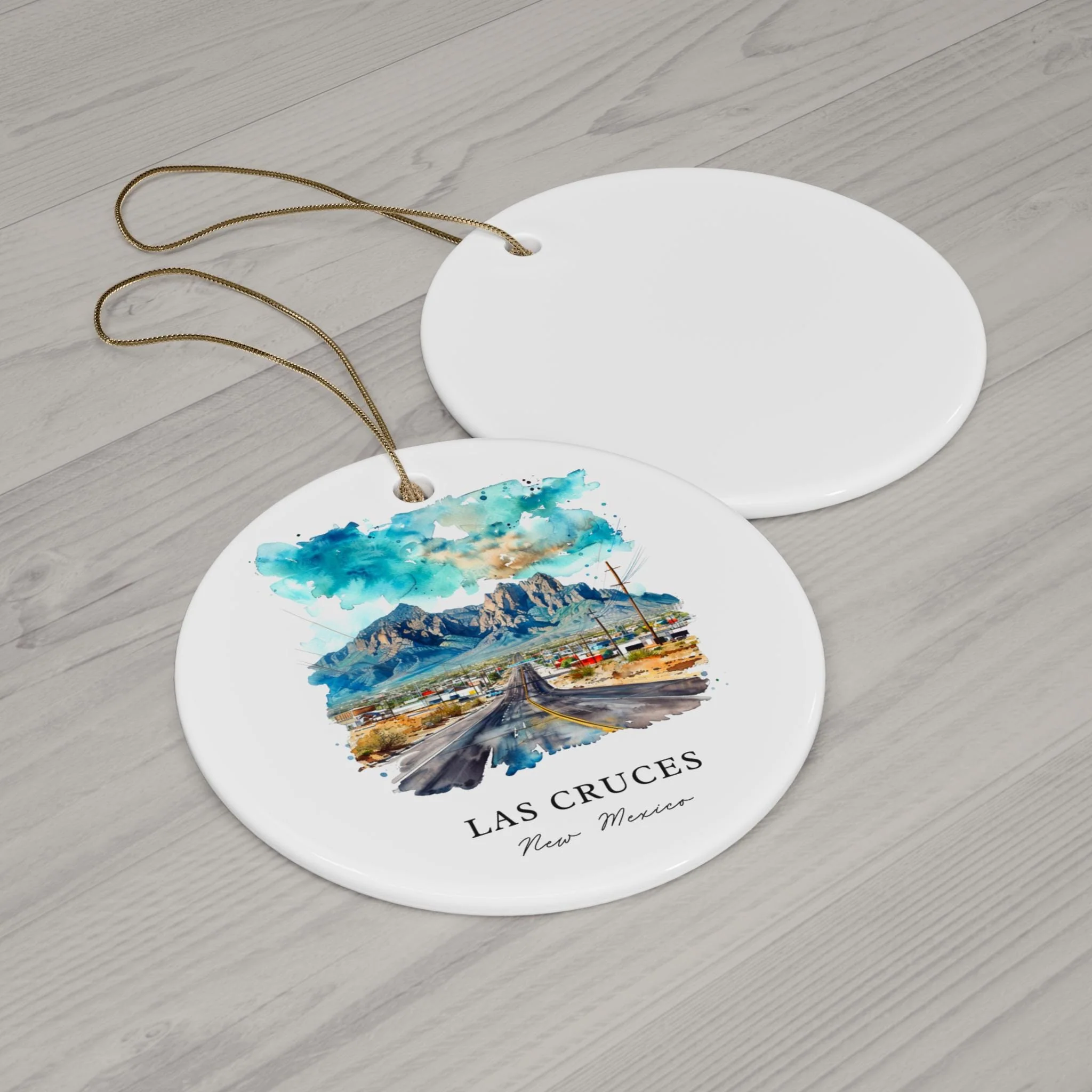 Las Cruces NM Ornament: Unique Las Cruces Souvenir, Las Cruces Xmas Decor, and Authentic Organ Mountains Christmas Gift - Image 2